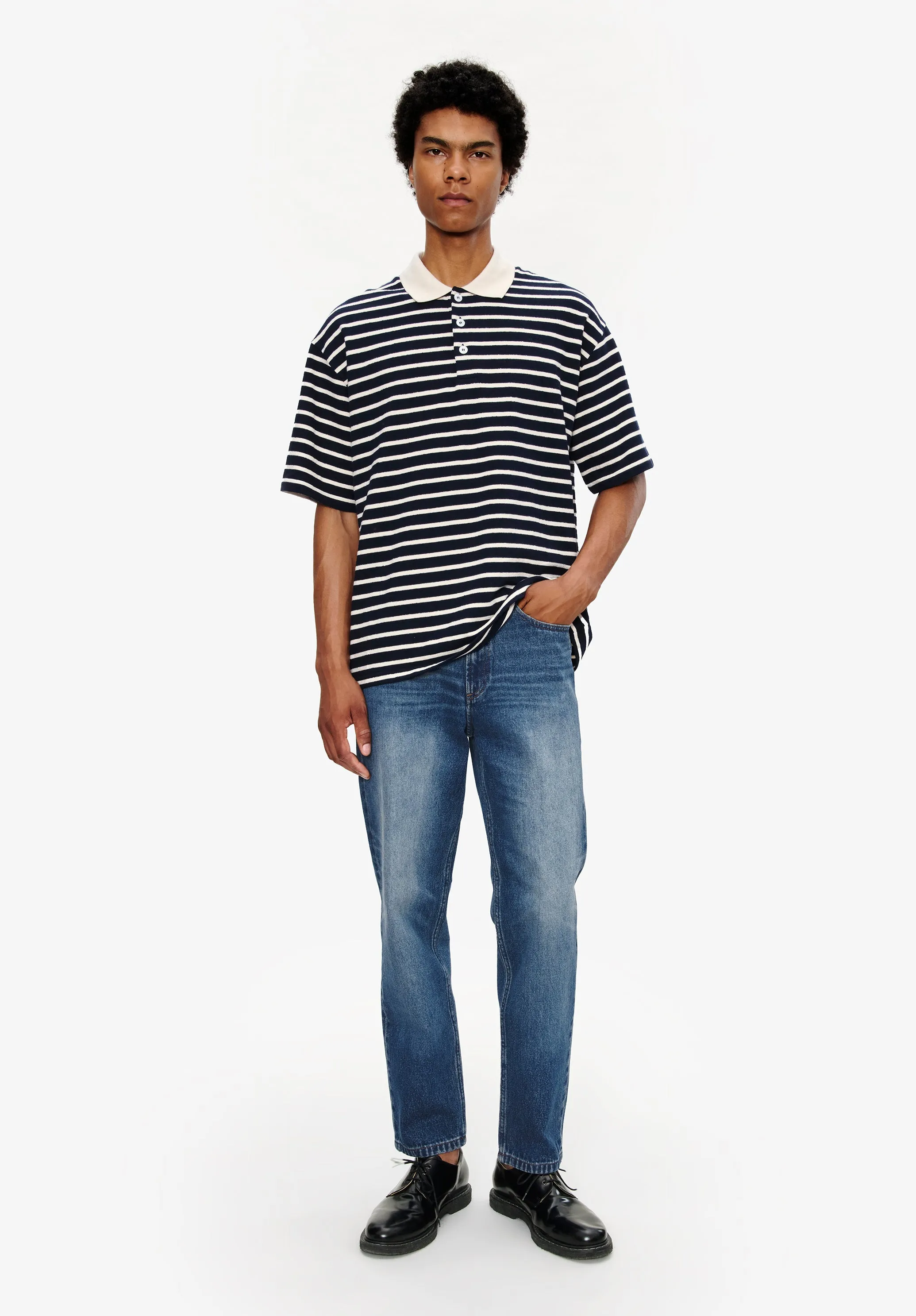 Striped polo shirt sold by A.P.C. product image thumbnail 2
