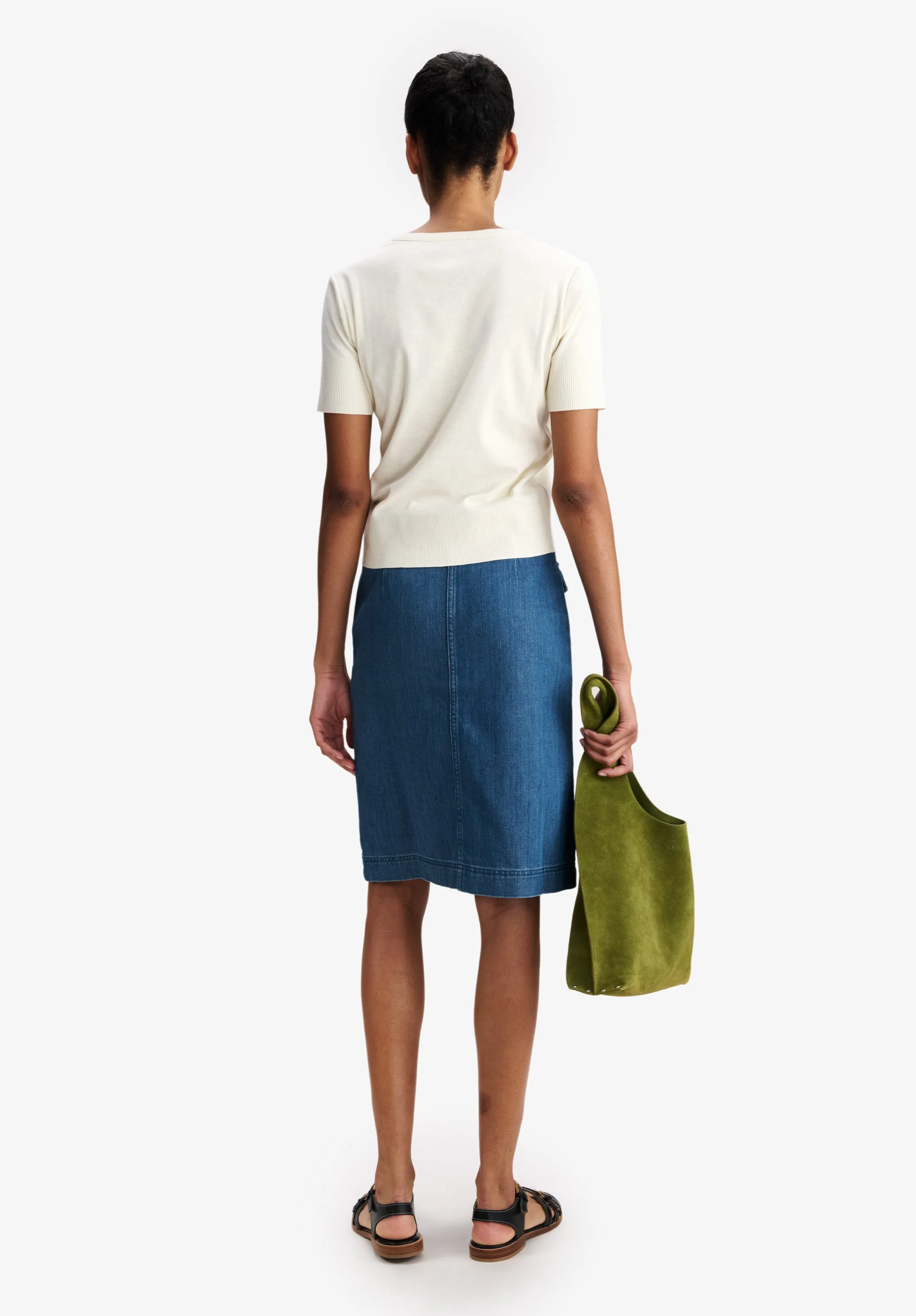 Faded Denim Skirt With Pockets sold by A.P.C. product image thumbnail 3