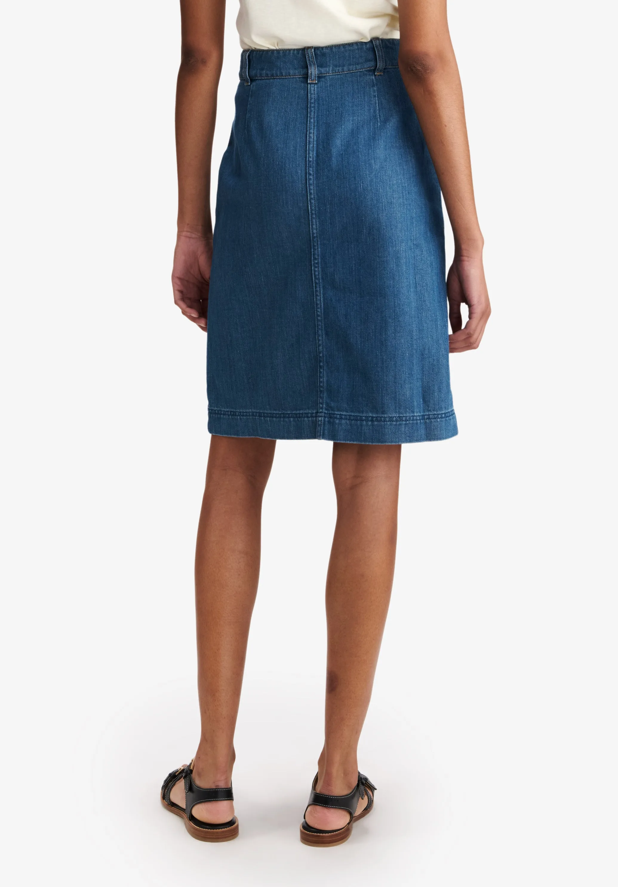 Faded Denim Skirt With Pockets sold by A.P.C. product image thumbnail 5