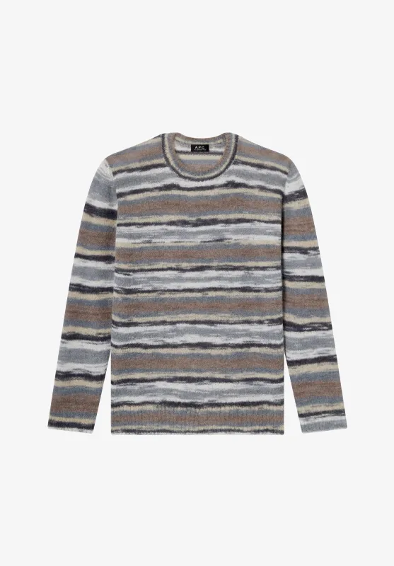 Striped Alpaca Sweater made by A.P.C.