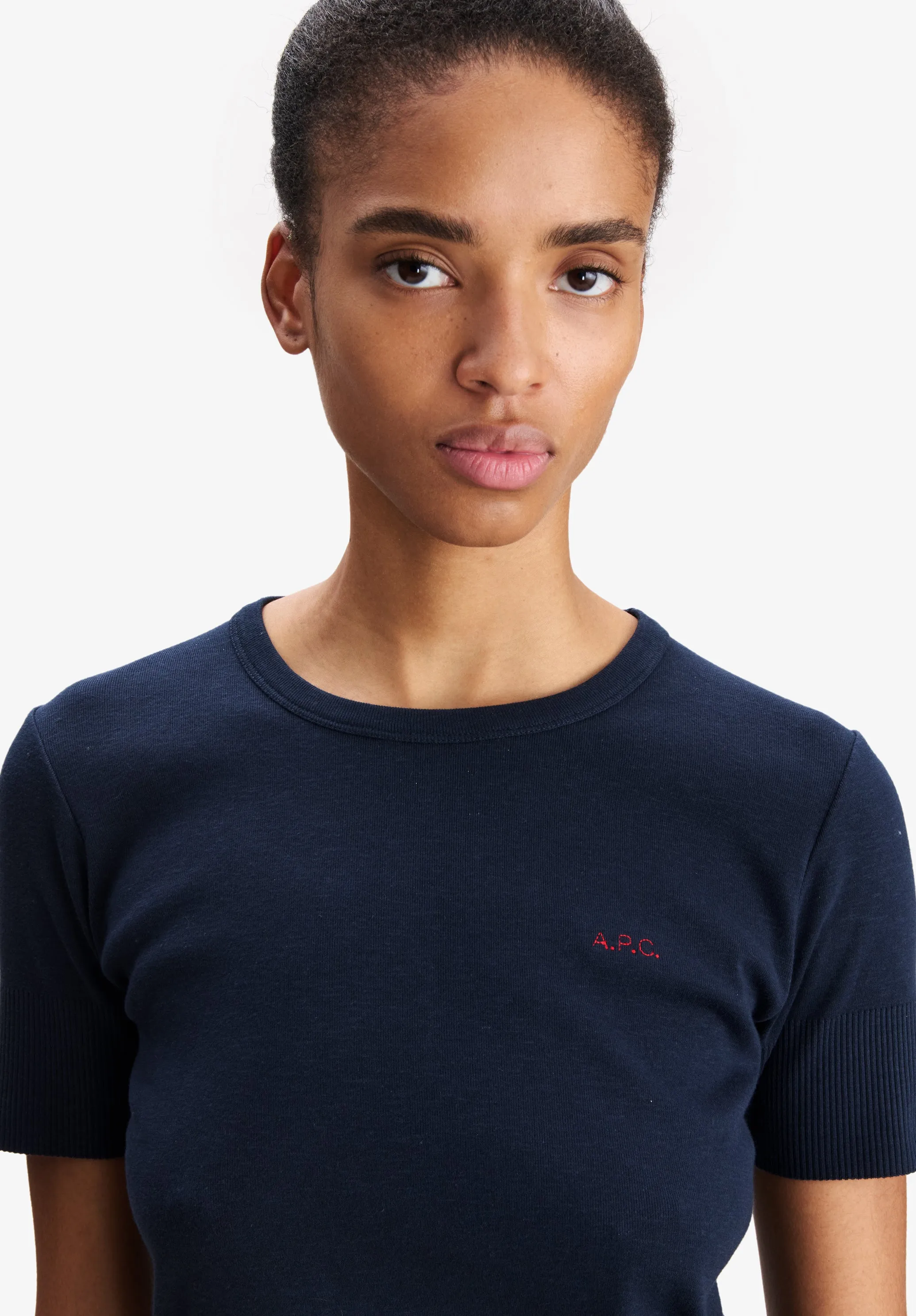 Fitted T-Shirt With A.P.C. Micro-Logo sold by A.P.C. product image thumbnail 3