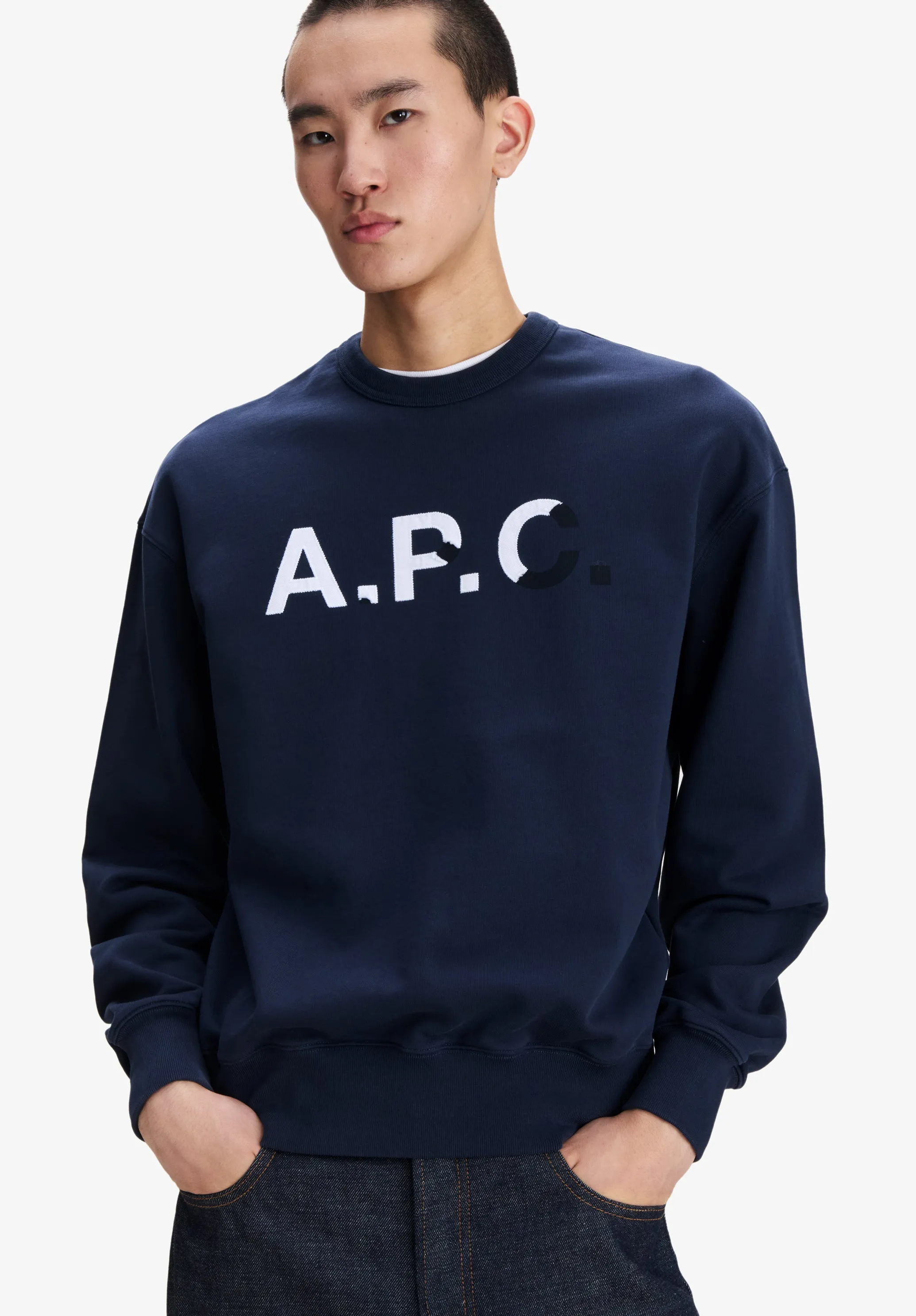 Sweatshirt With Vintage-Effect A.P.C. Logo sold by A.P.C. product image thumbnail 3