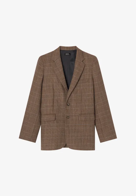Check Wool Jacket made by A.P.C.