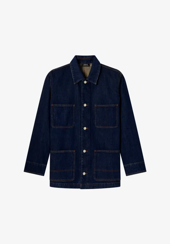 Perec Jacket - Faded Japanese Denim Workwear Jacket made by A.P.C.