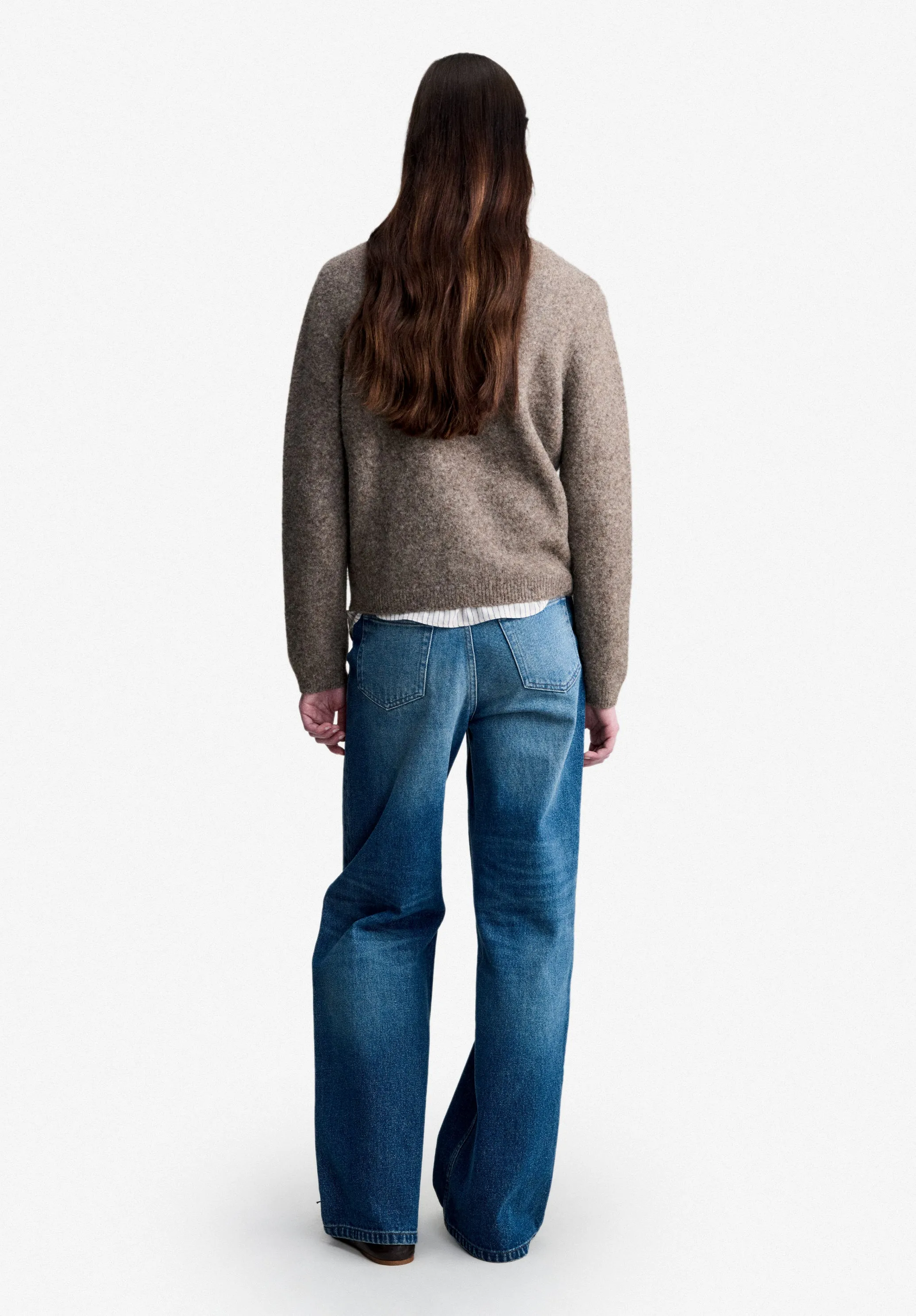 Marion Cardigan - Taupe alpaca wool cardigan sold by A.P.C. product image thumbnail 3