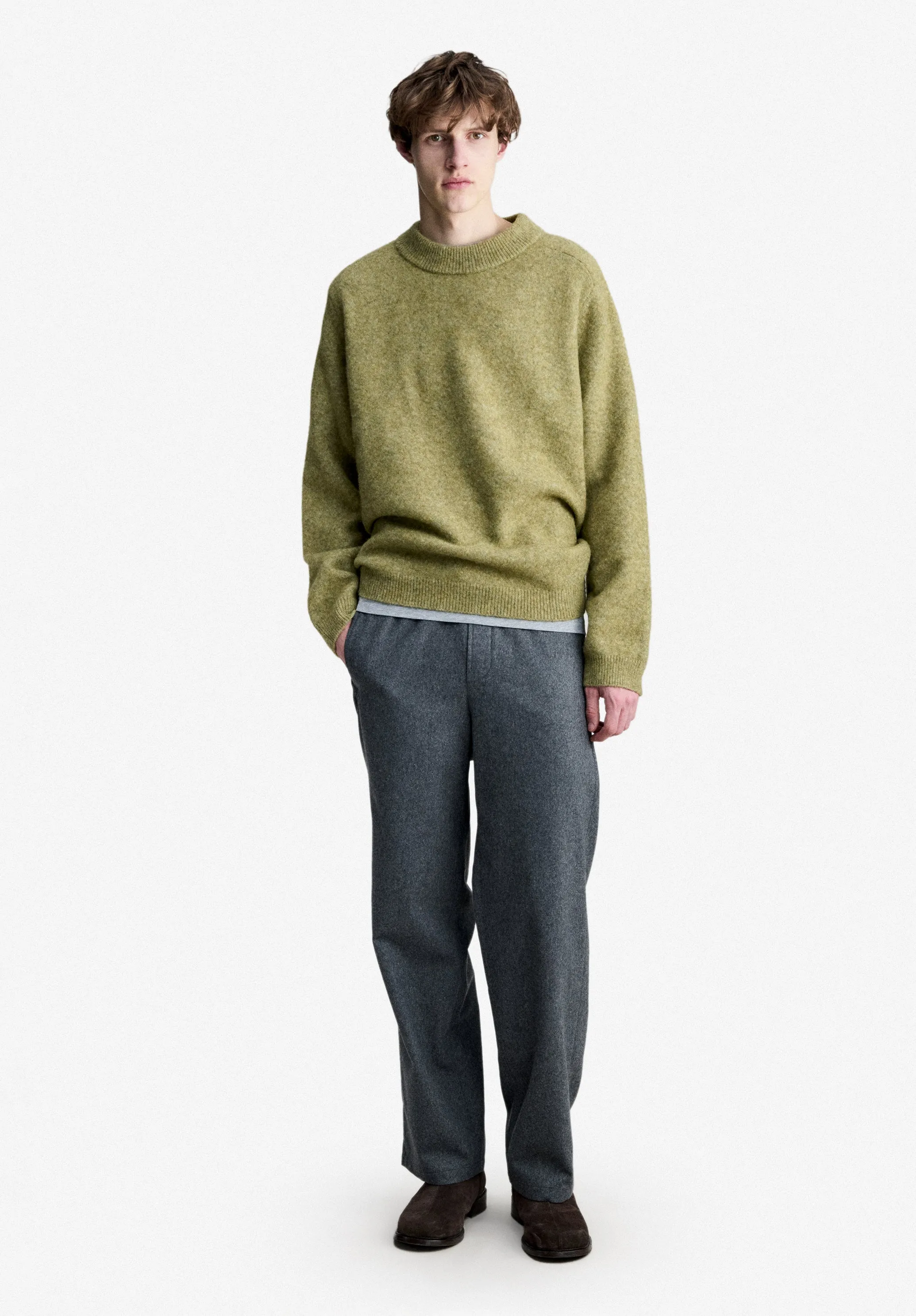 Dylan Sweater - Loose-fit light khaki sweater sold by A.P.C. product image thumbnail 2