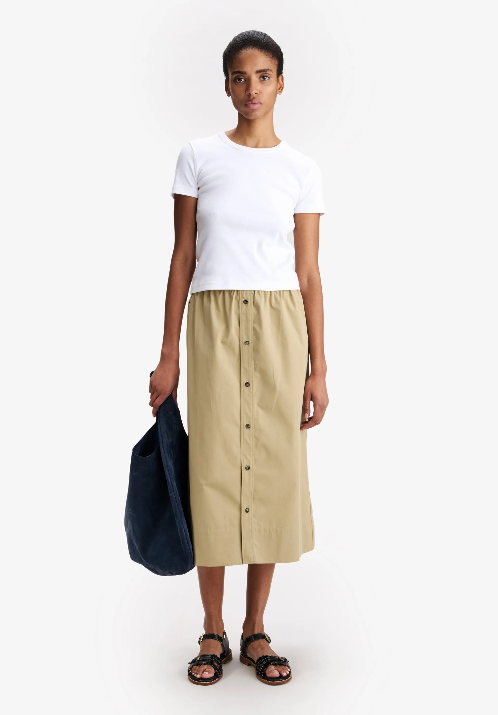 Long Organic Cotton Skirt sold by A.P.C. product image thumbnail 2