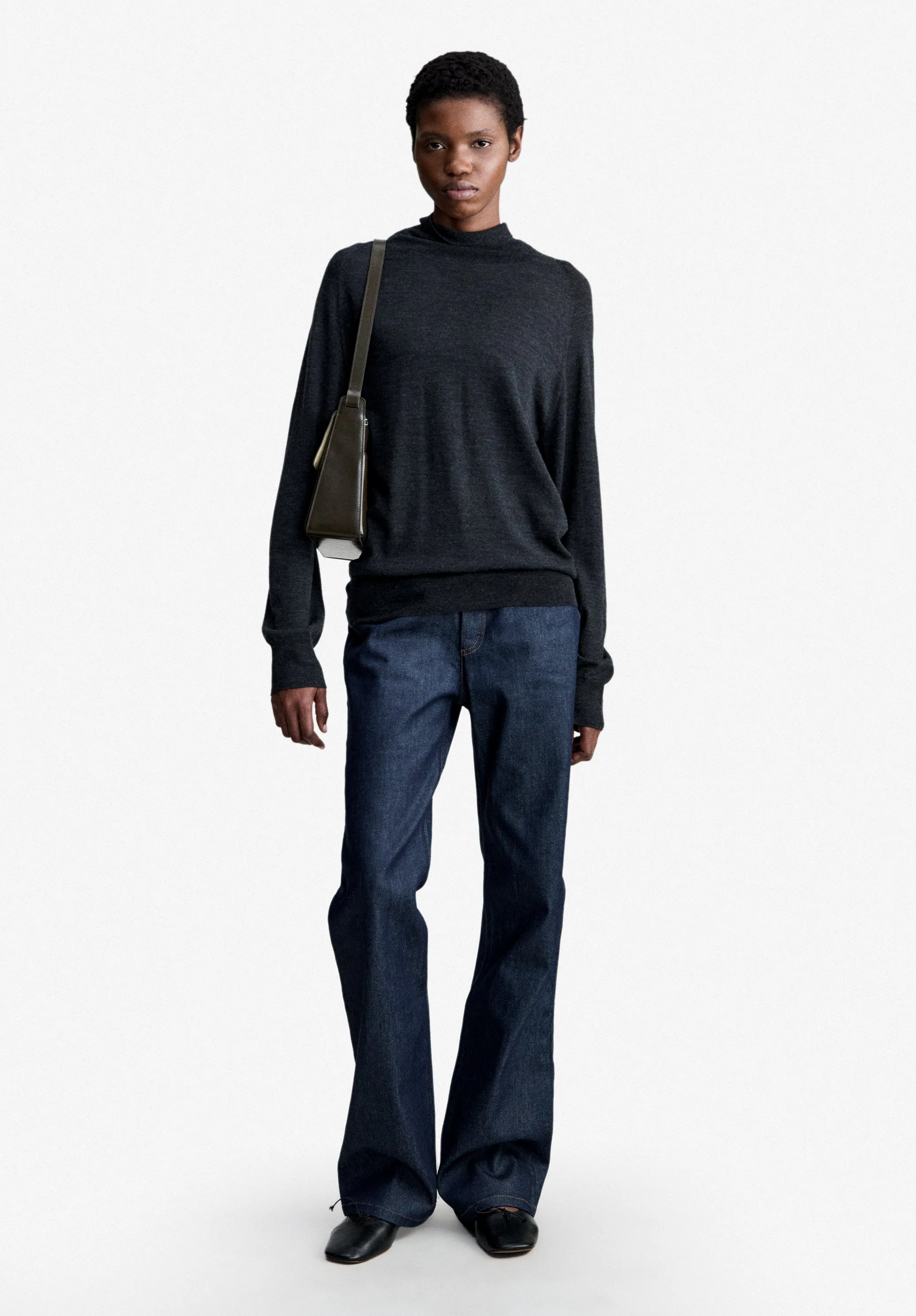 Anne Turtleneck - Charcoal gray wool turtleneck sold by A.P.C. product image thumbnail 2
