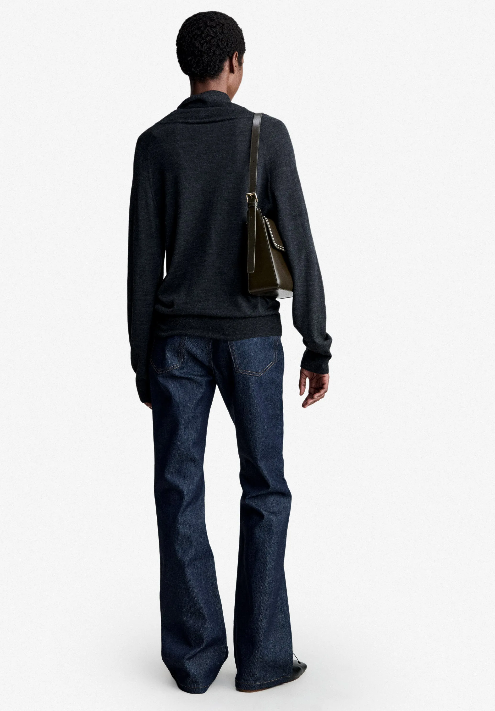 Anne Turtleneck - Charcoal gray wool turtleneck sold by A.P.C. product image thumbnail 3