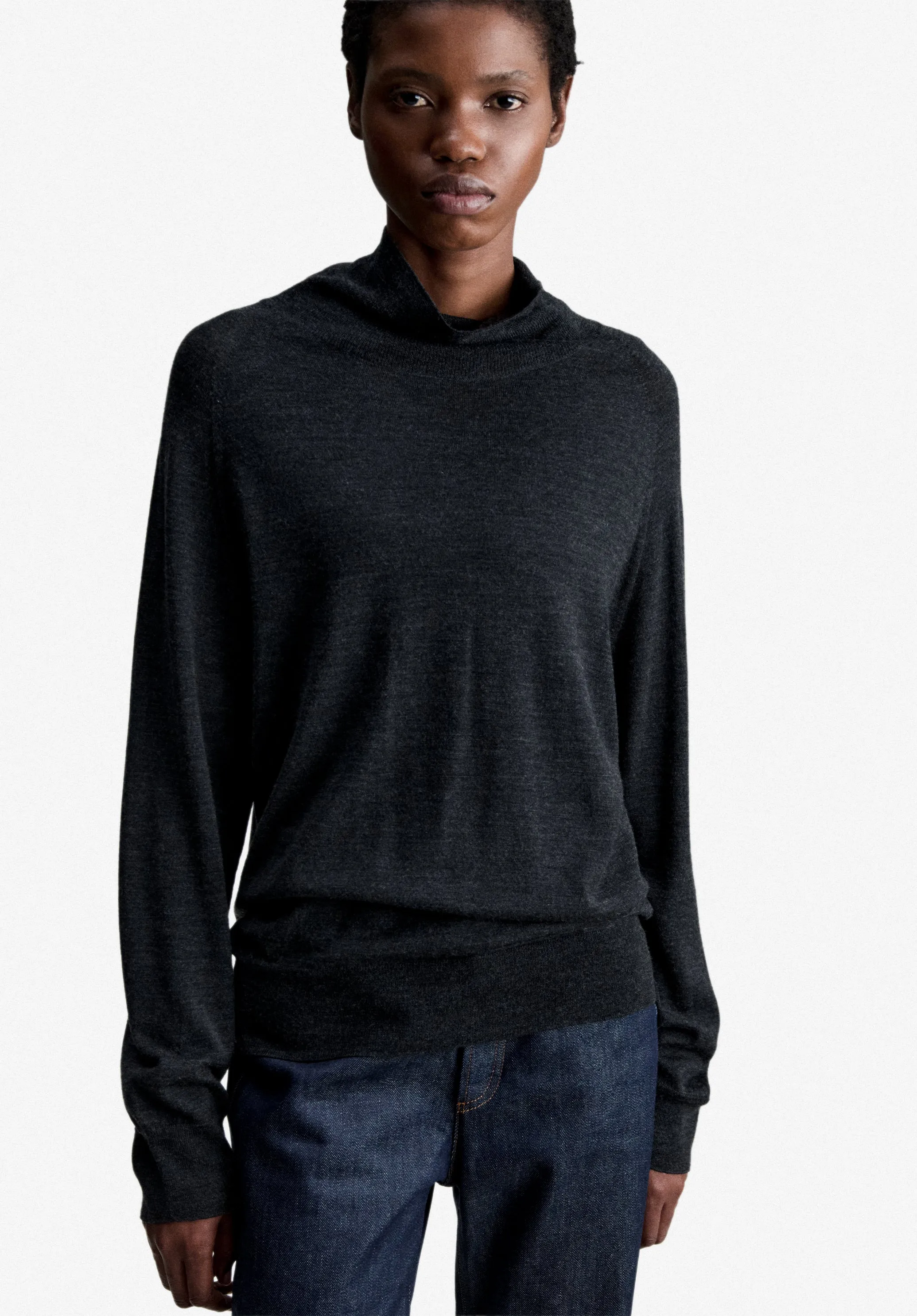 Anne Turtleneck - Charcoal gray wool turtleneck sold by A.P.C. product image thumbnail 4