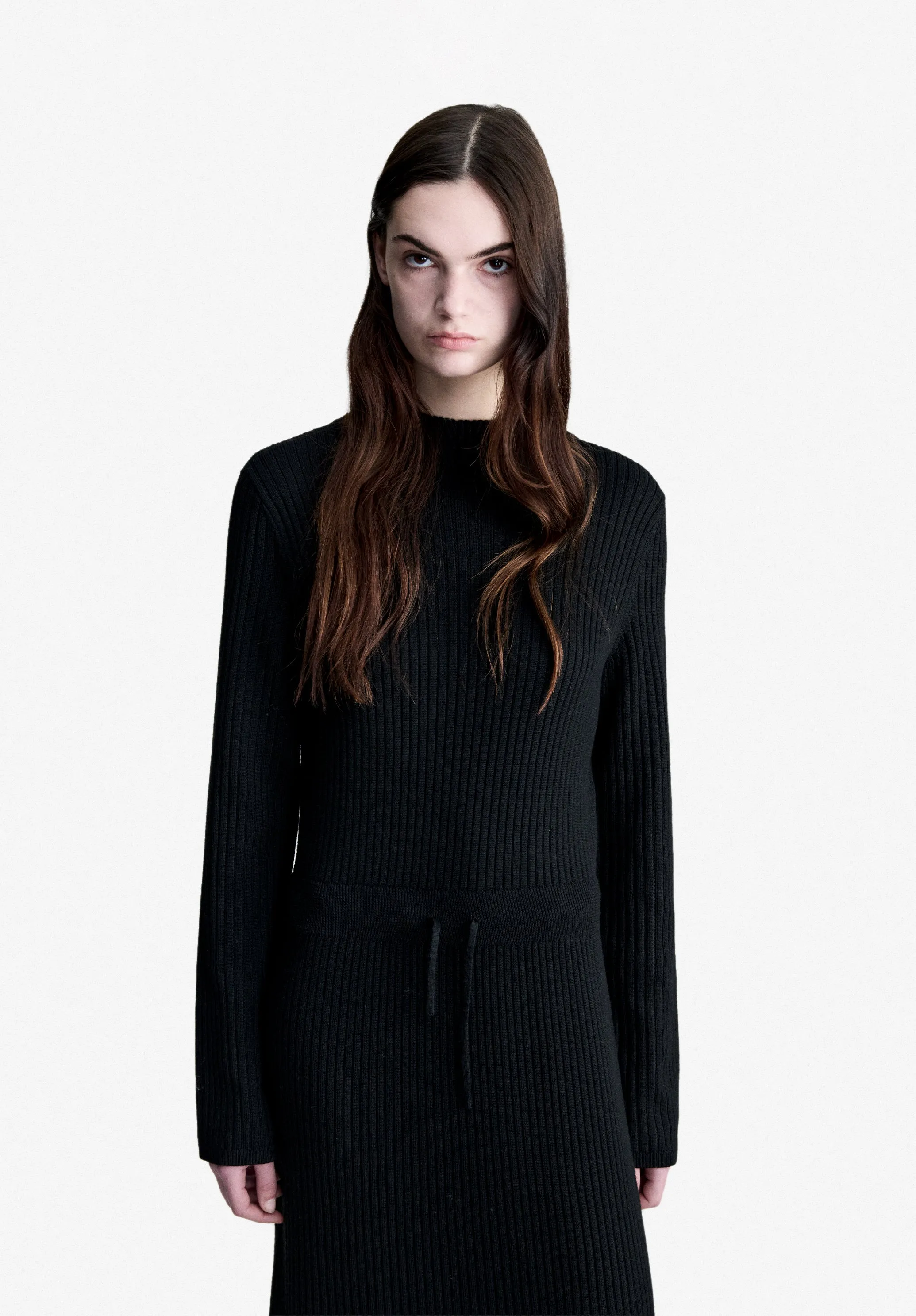 Aimee Dress - Long black wool dress sold by A.P.C. product image thumbnail 4