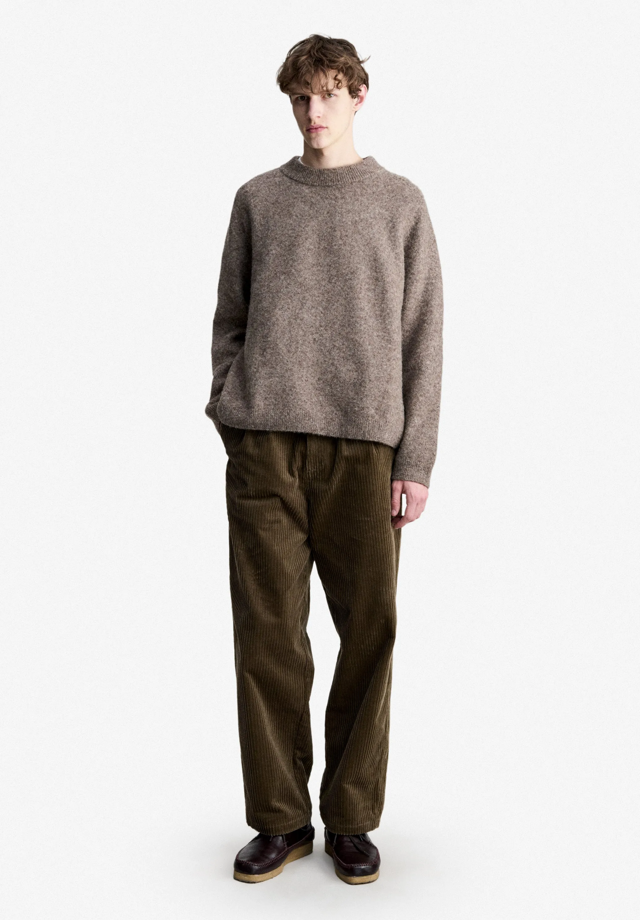 Dylan Sweater - Loose-fit taupe brown sweater sold by A.P.C. product image thumbnail 2