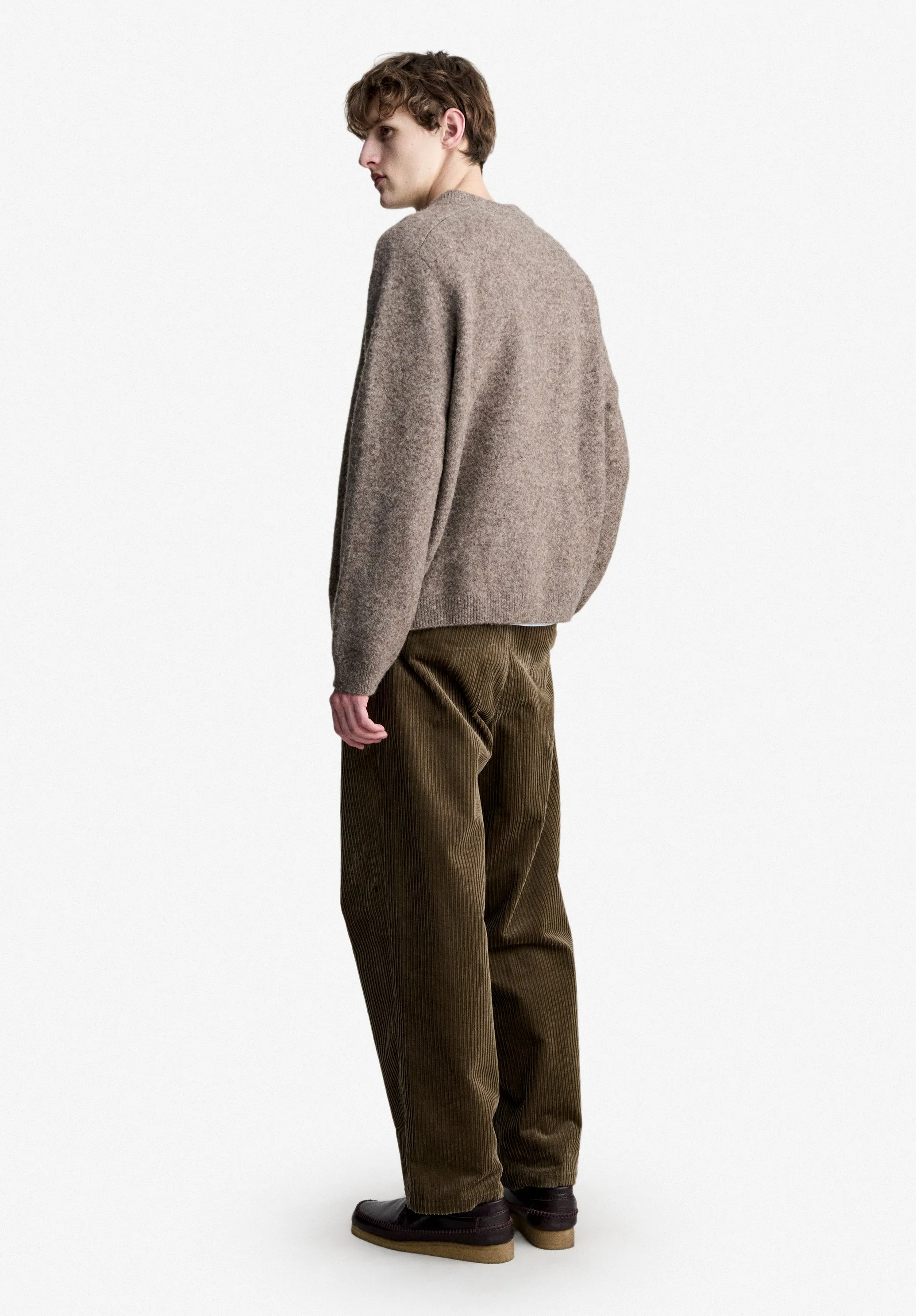 Dylan Sweater - Loose-fit taupe brown sweater sold by A.P.C. product image thumbnail 3