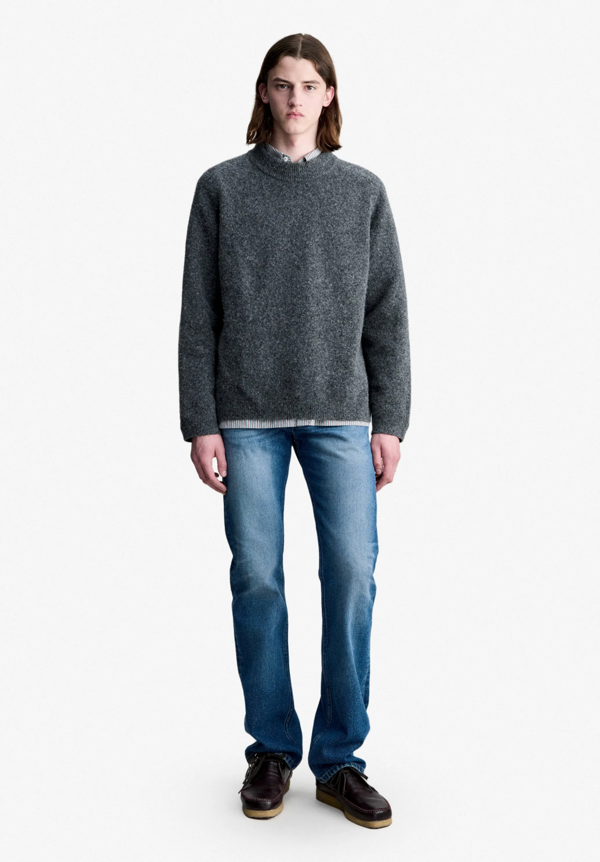 Dylan Sweater - Loose-fit charcoal gray sweater sold by A.P.C. product image thumbnail 2