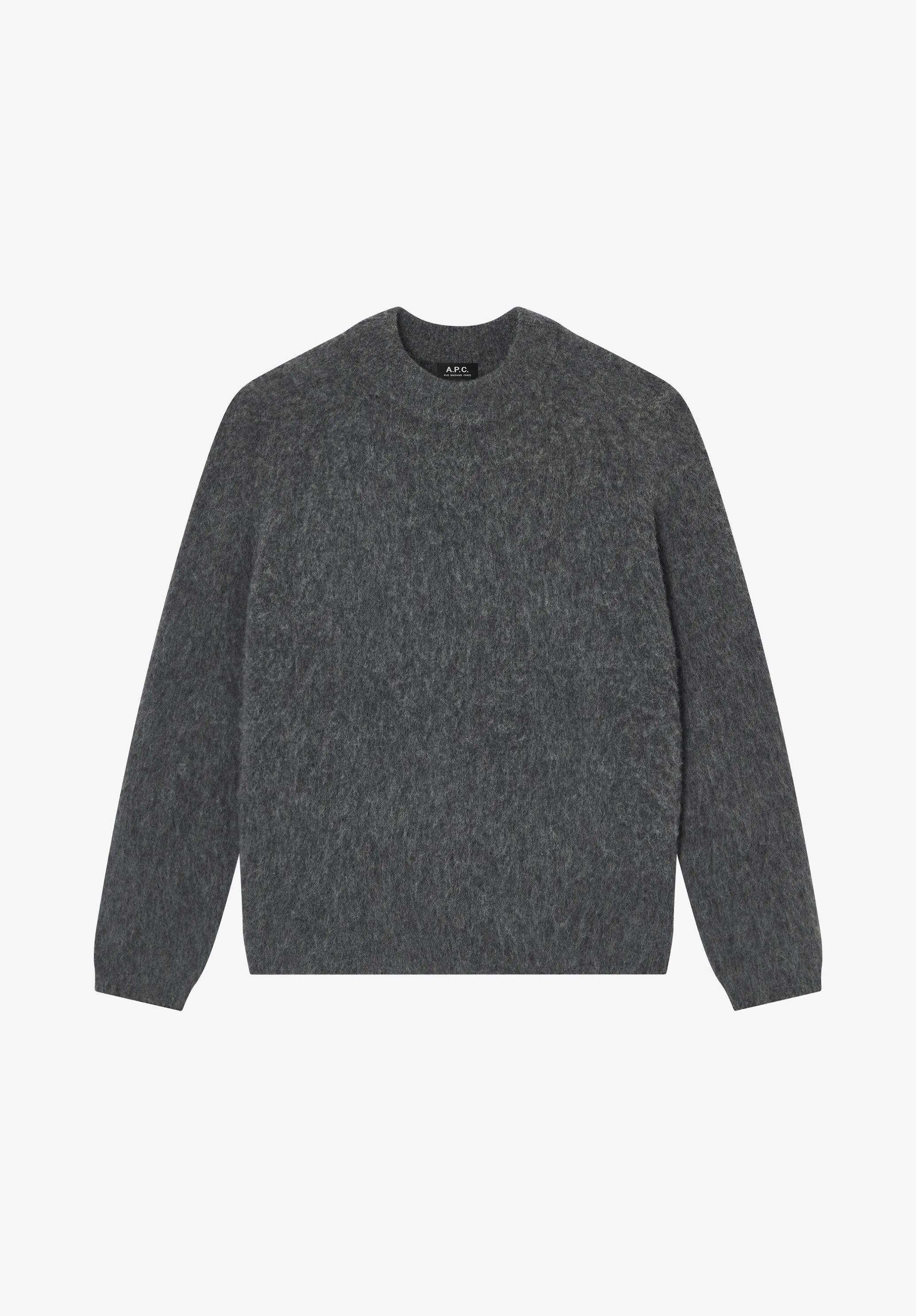Dylan Sweater - Loose-fit charcoal gray sweater sold by A.P.C.