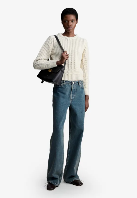 Iris Sweater - Ecru sweater in recycled wool made by A.P.C.