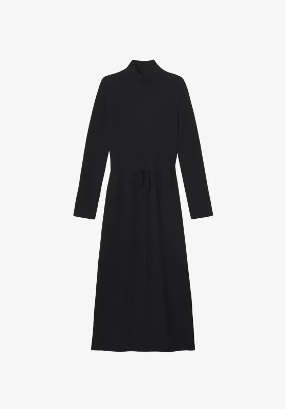 Aimee Dress - Long black wool dress made by A.P.C.