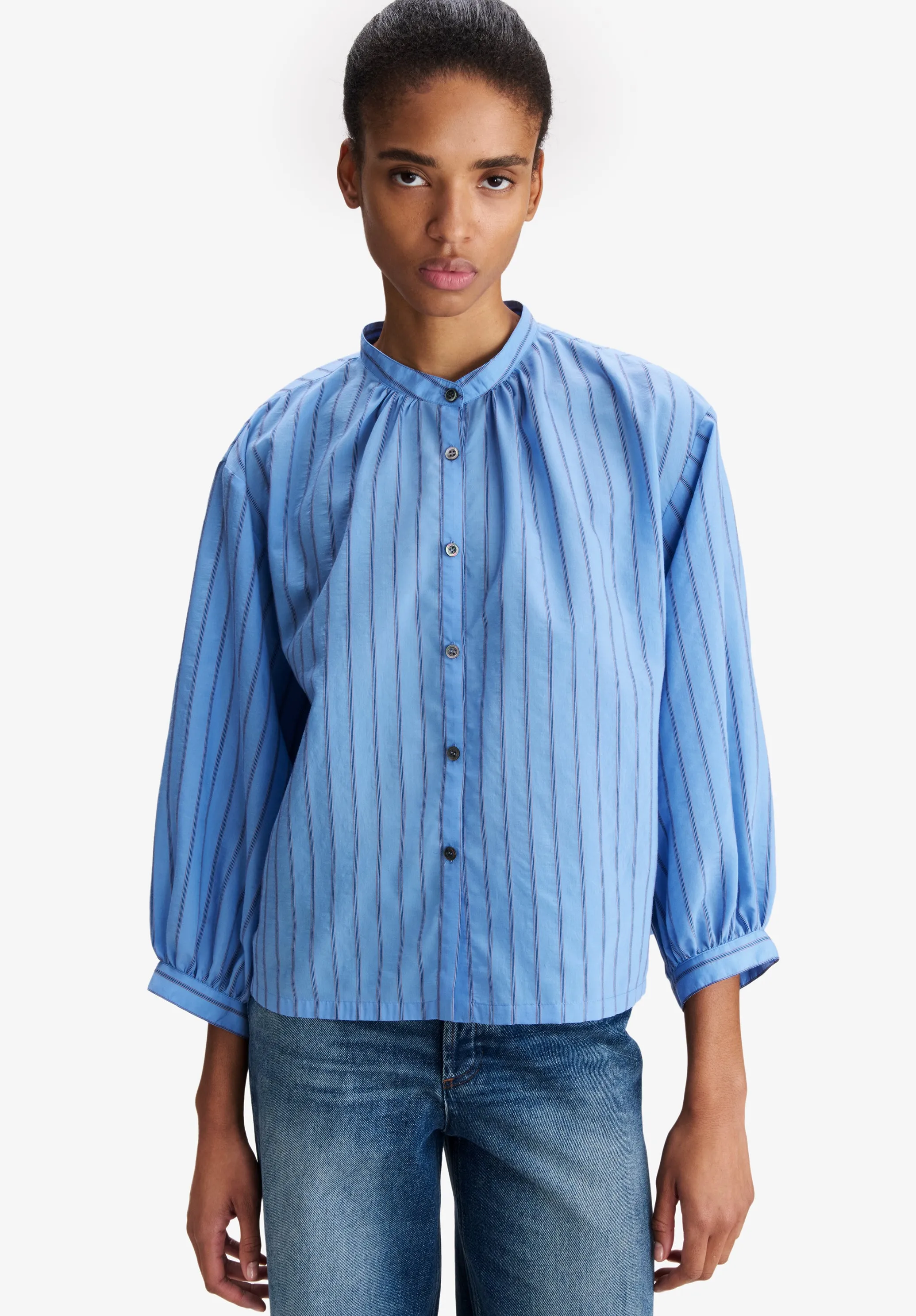 Bela Blouse - Stand Up Collar Blouse sold by A.P.C. product image thumbnail 4