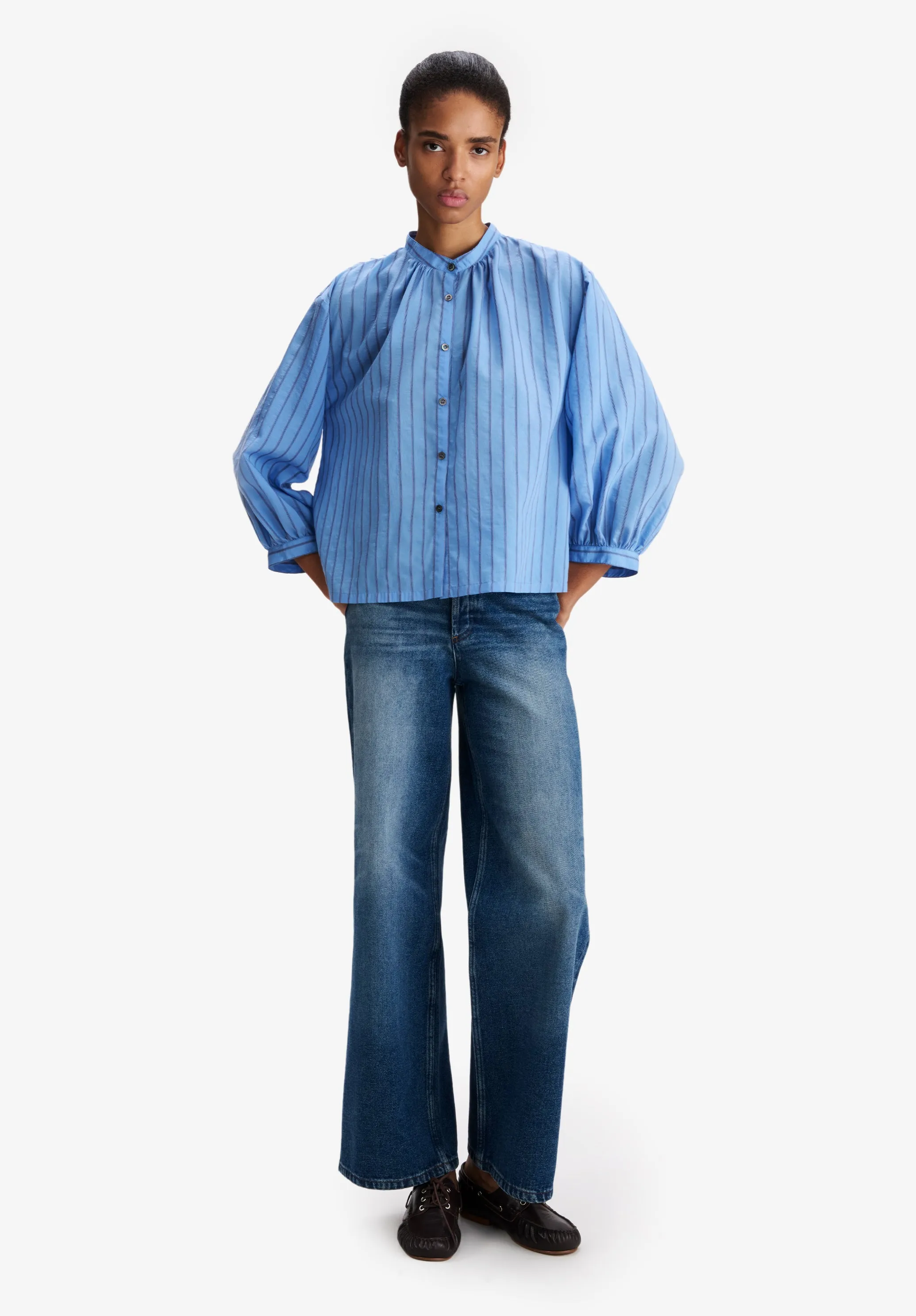Bela Blouse - Stand Up Collar Blouse sold by A.P.C. product image thumbnail 2