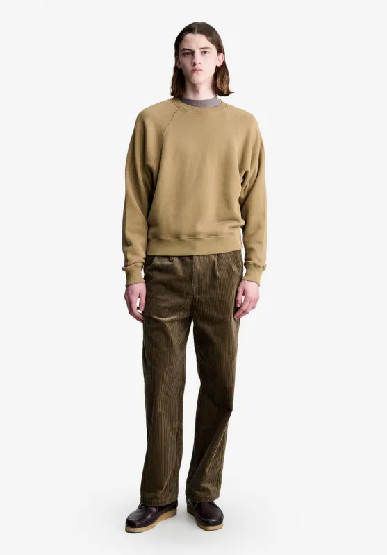 Tim Sweatshirt - Taupe sweatshirt with raglan sleeves made by A.P.C.
