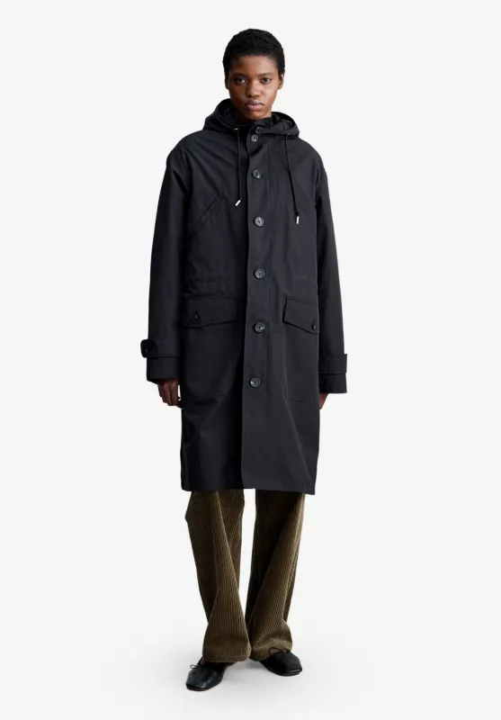 Gregory Parka - Black water-repellent parka (M) made by A.P.C.