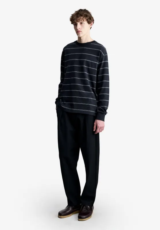 Hugo T-shirt - Black striped long-sleeved T-shirt made by A.P.C.