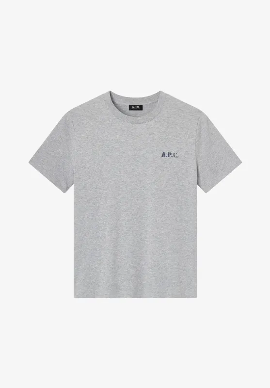 Carlos T-shirt - Heather gray T-shirt with vintage A.P.C. logo made by A.P.C.