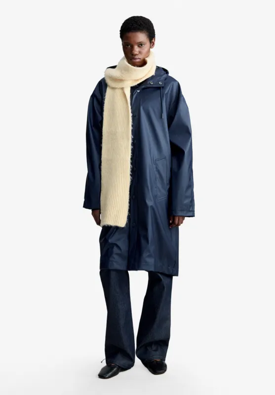 Kim Parka - Long loose-fit navy blue parka (W) made by A.P.C.