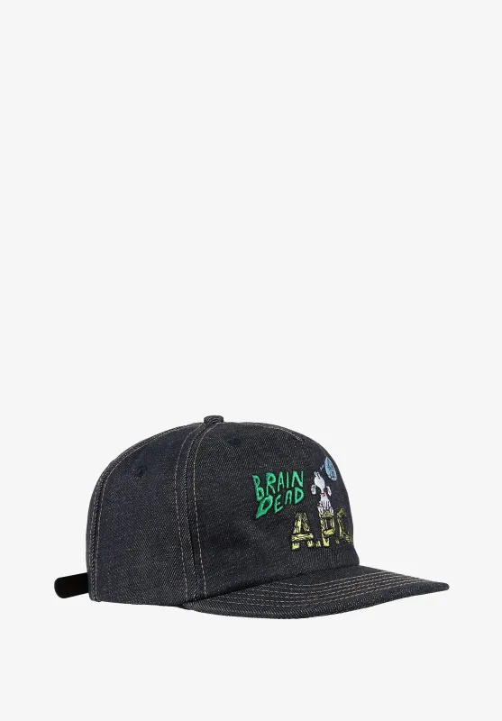 A.P.C. x Brain Dead Denim 6-panel cap made by Brain Dead