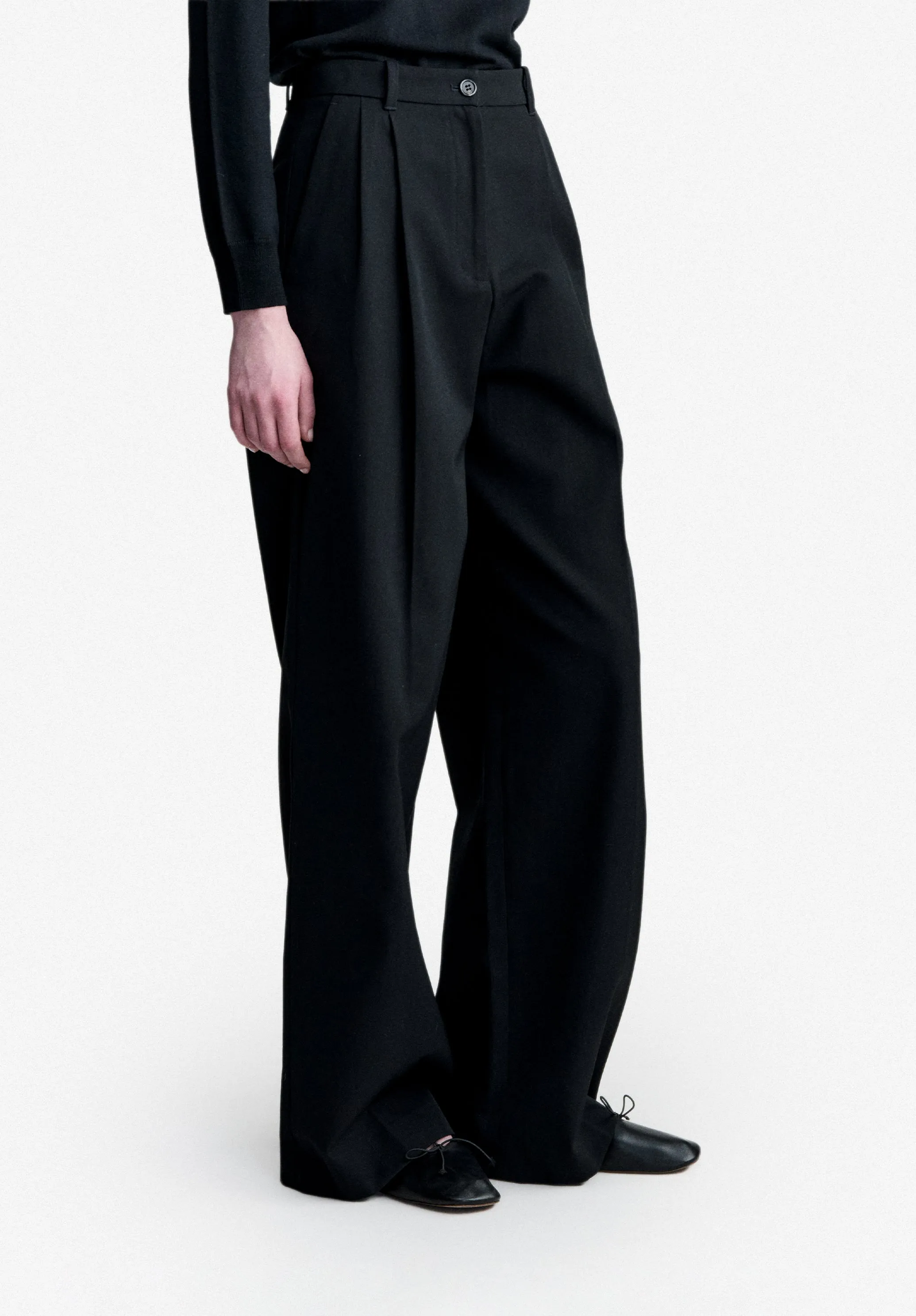 Ginny Pants - Loose-fit black cotton Pants sold by A.P.C. product image thumbnail 5