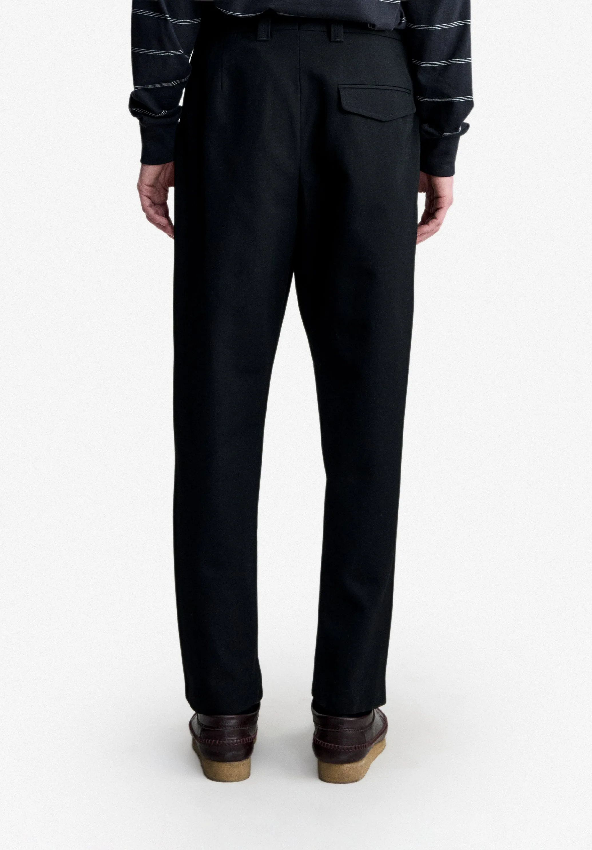 Renato Pants - Loose-fit black cotton barrel Pants sold by A.P.C. product image thumbnail 5