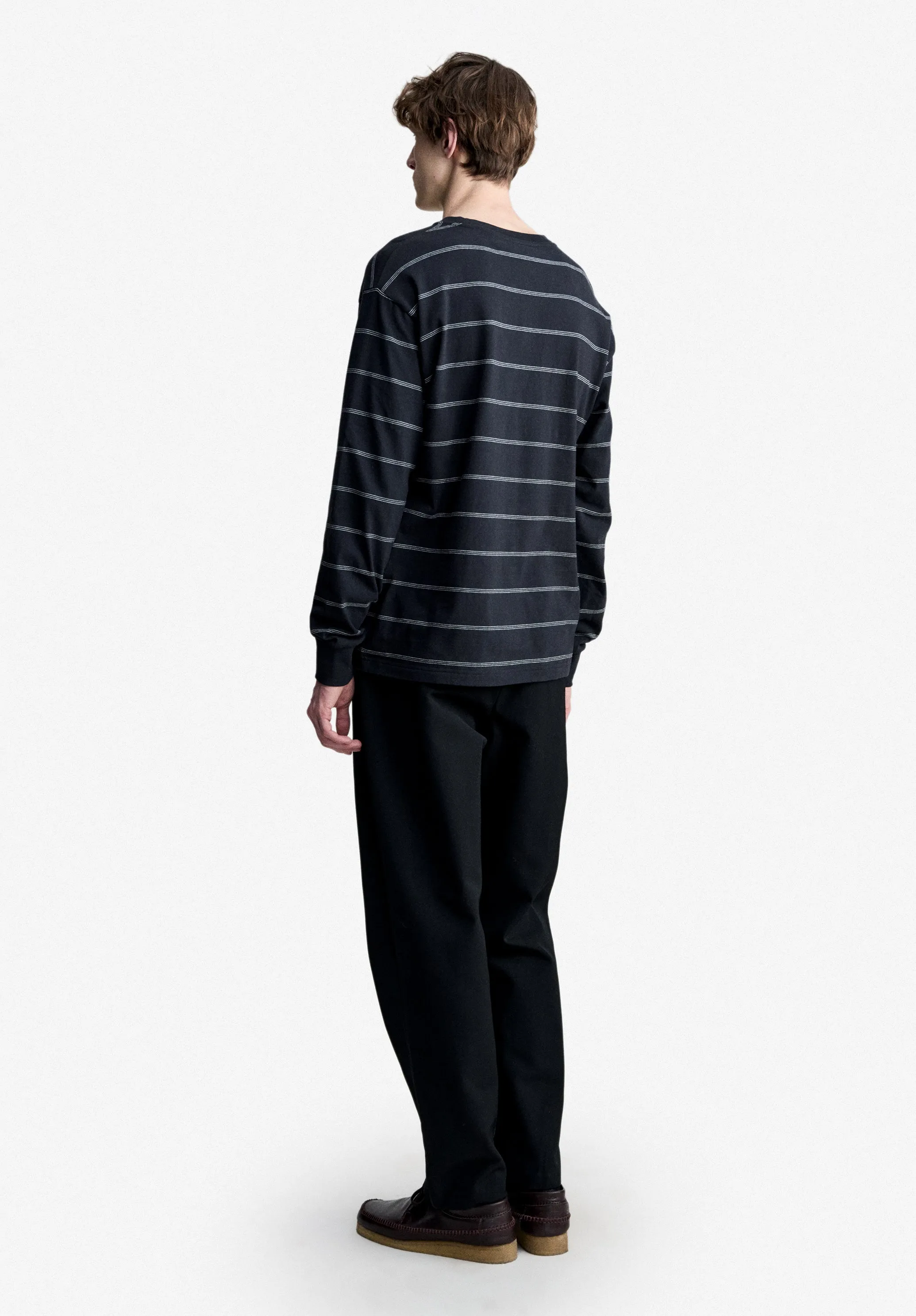 Renato Pants - Loose-fit black cotton barrel Pants sold by A.P.C. product image thumbnail 3