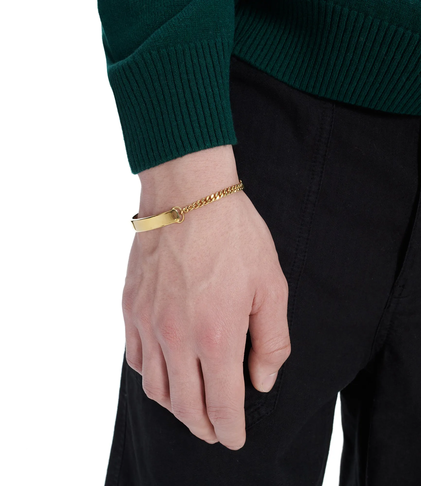 Darwin thin curb chain bracelet sold by A.P.C. product image thumbnail 3