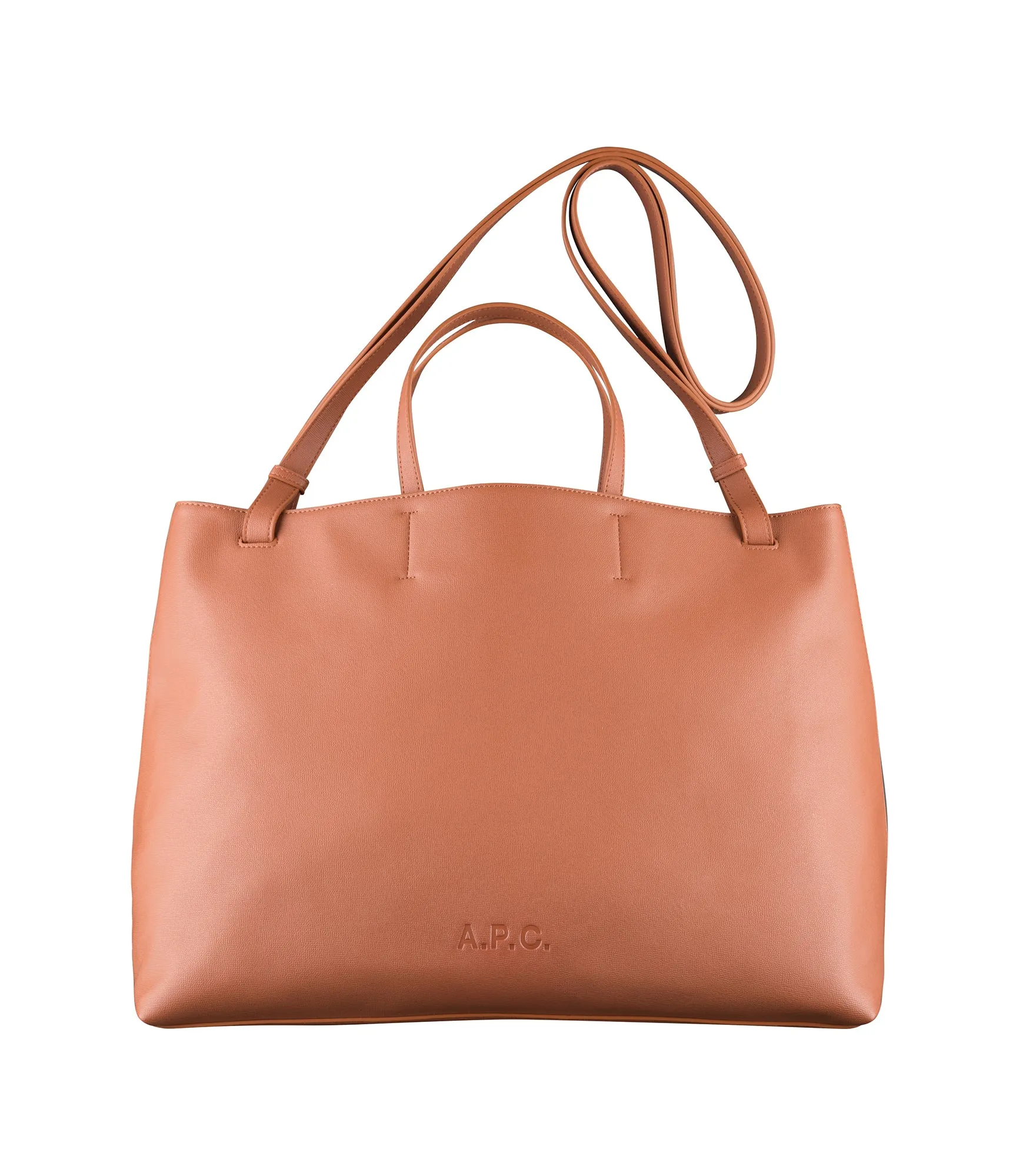 【関税込み】Market Small Shopper Bag - A.P.C. - Synthetic - Market Small shopper tote | Grained recycled leather-like