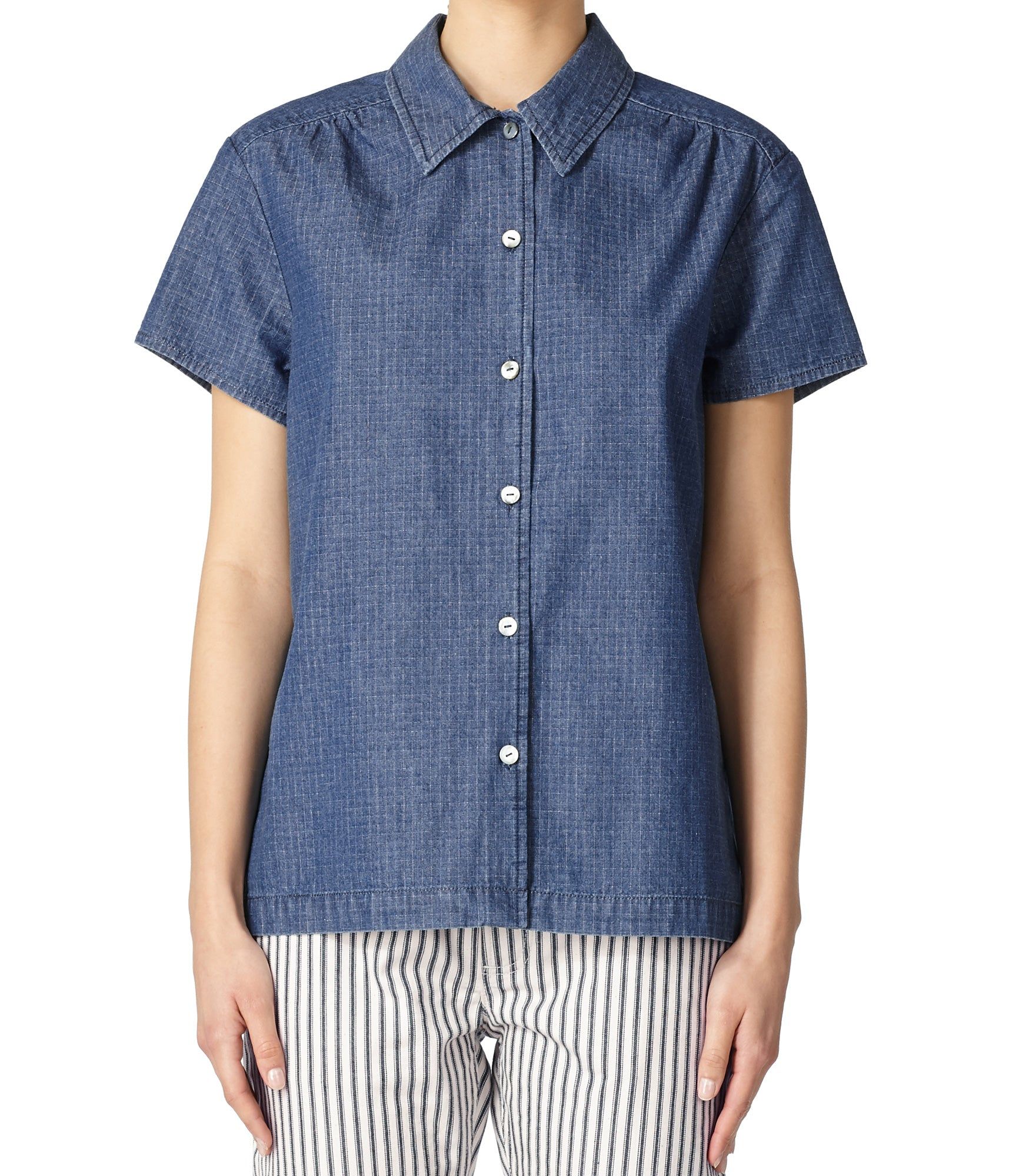 Cléo short-sleeve shirt sold by A.P.C. product image thumbnail 2