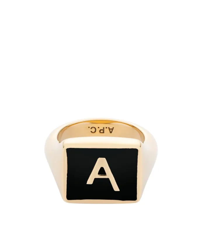 Logo A signet ring sold by A.P.C.