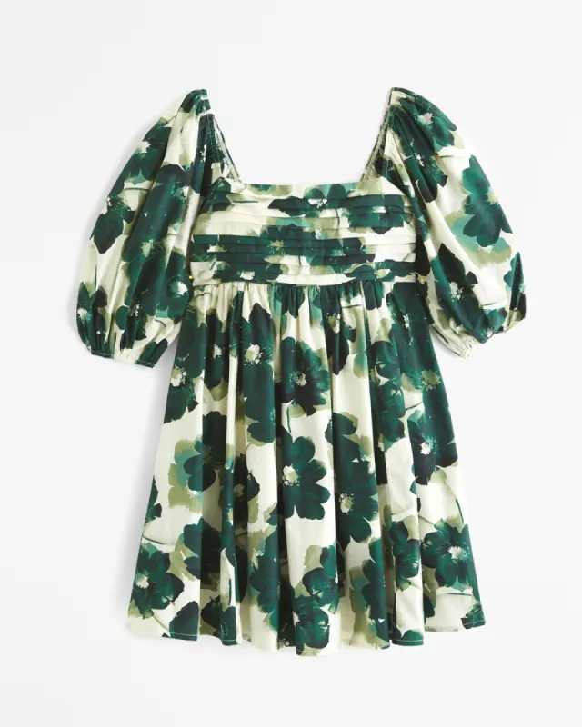 Emerson Poplin Puff Sleeve Mini Dress sold by Abercrombie & Fitch