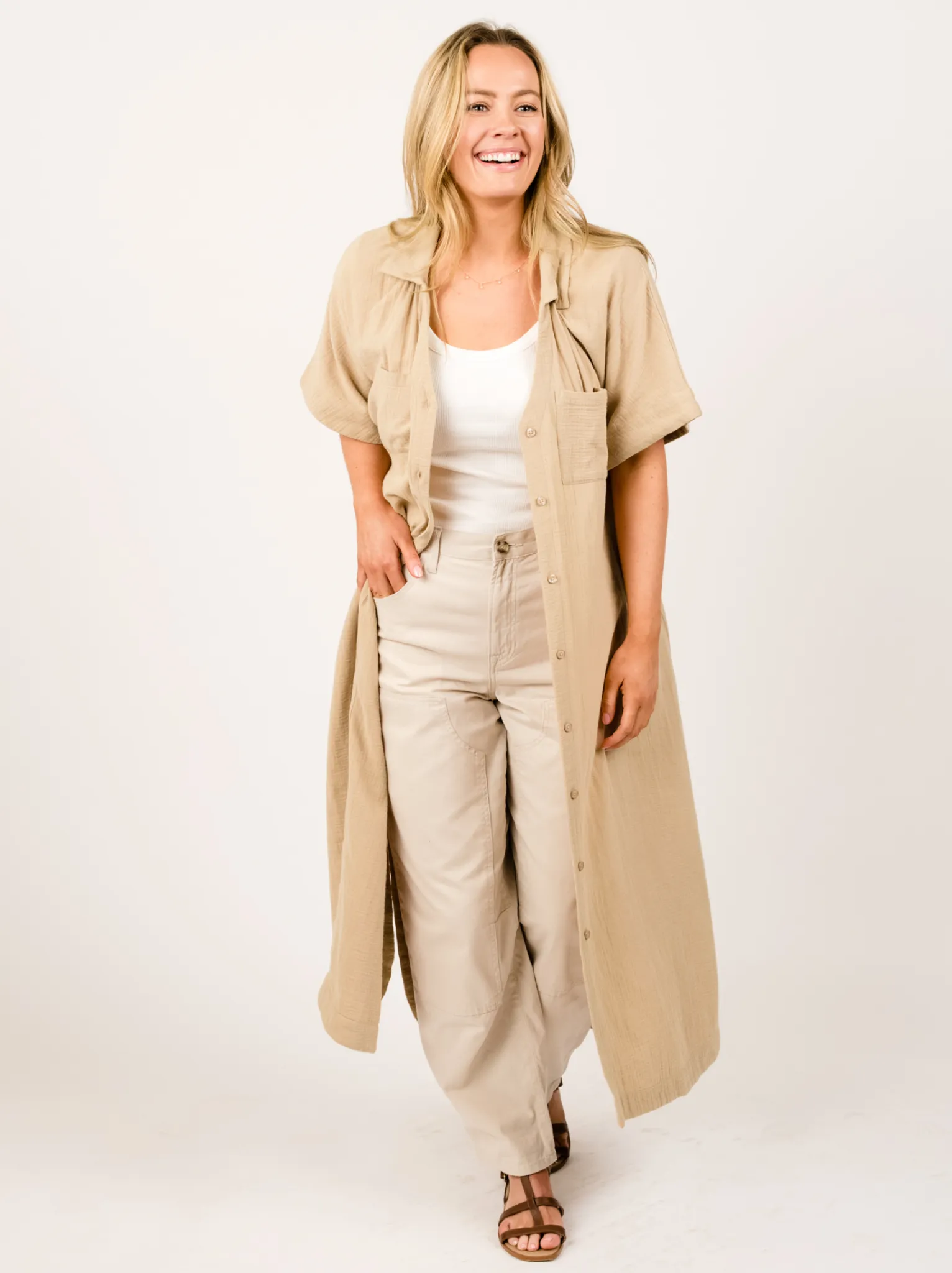 Kherington Maxi Shirt Dress sold by Able product image thumbnail 2