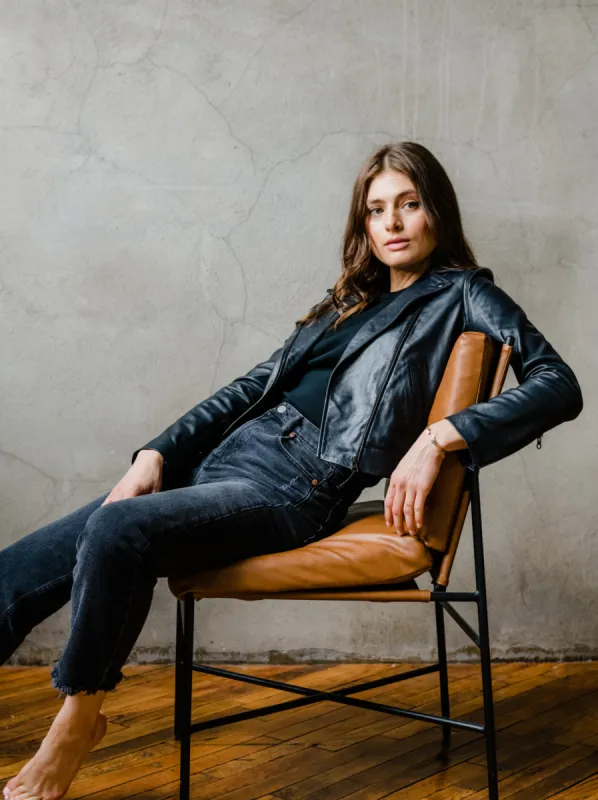 Maha Leather Jacket sold by Able