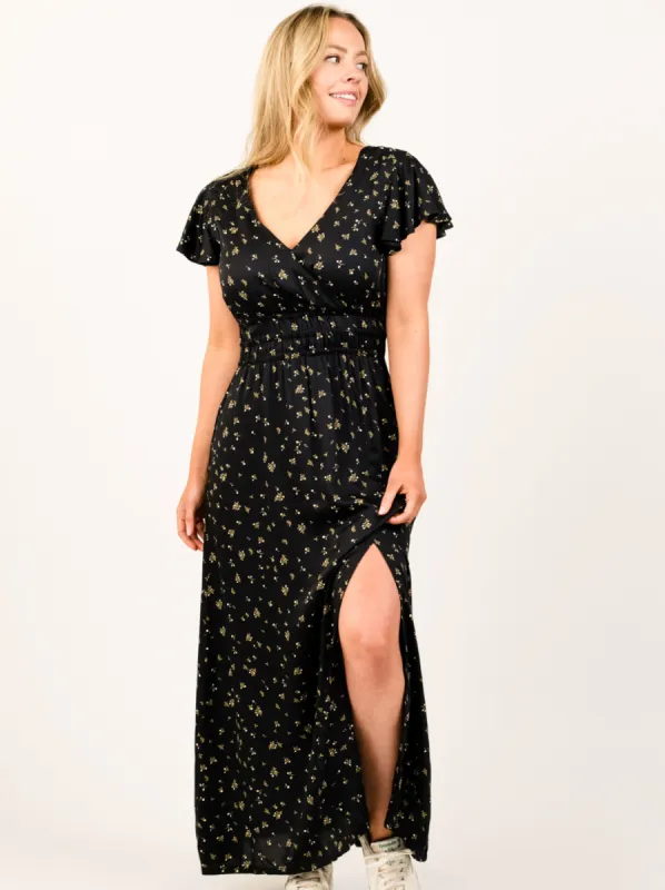 Isabella Smocked Maxi Dress sold by Able
