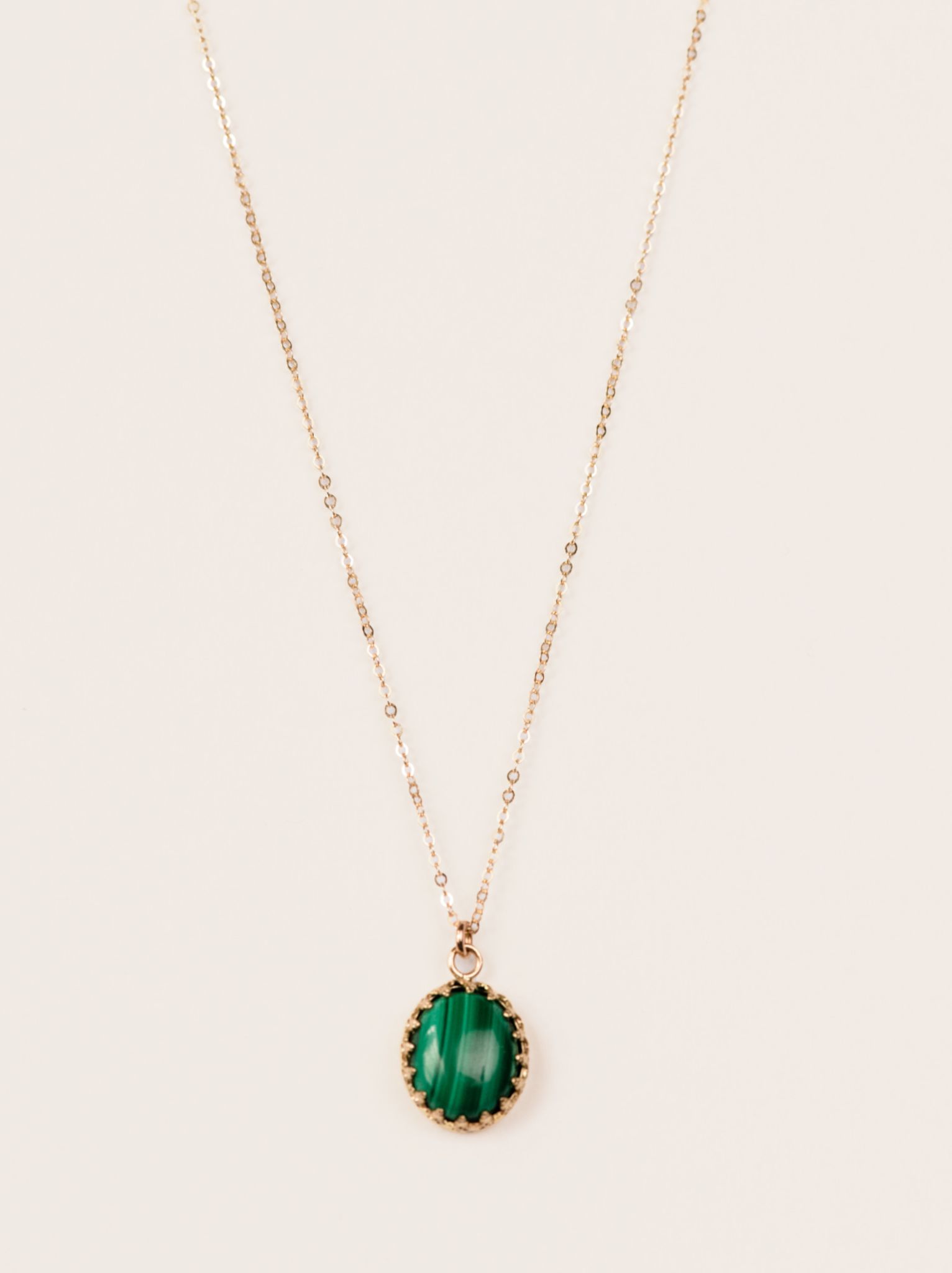 Malachite Halo Necklace sold by Able