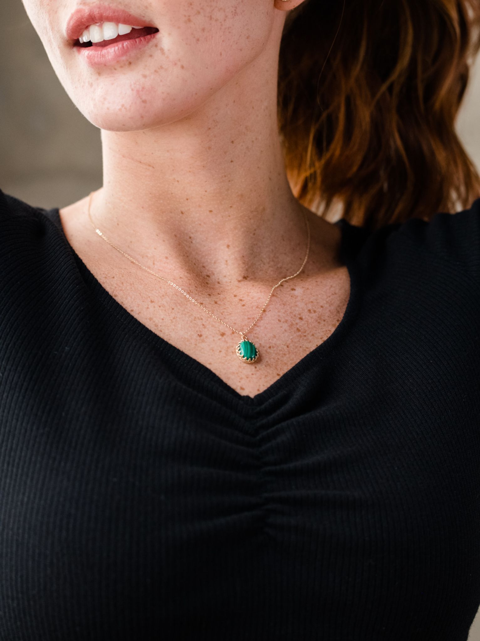 Malachite Halo Necklace sold by Able product image thumbnail 2