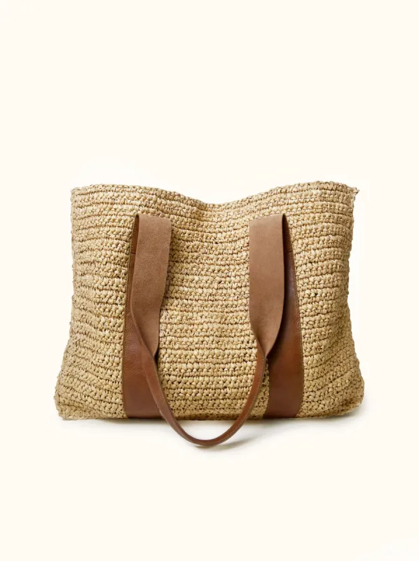 Tiana Raffia Tote sold by Able