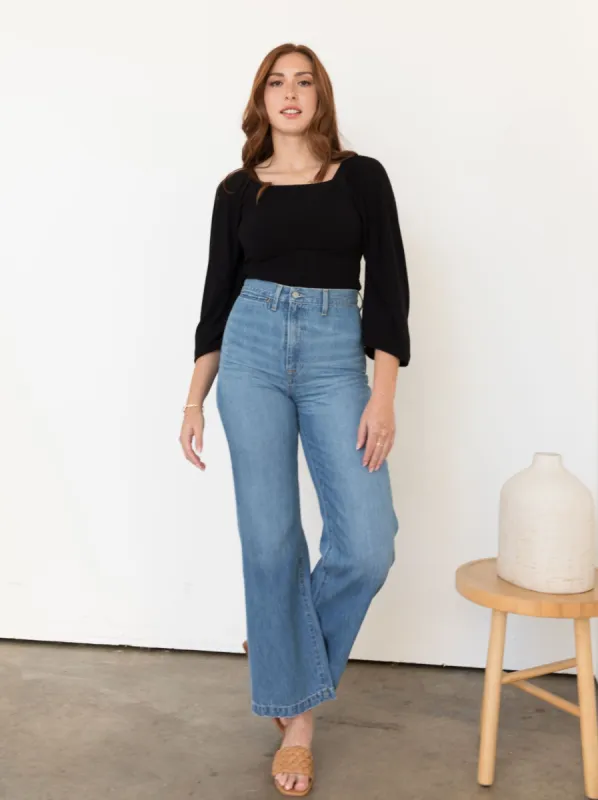 Ginnie Wide Leg Jean sold by Able