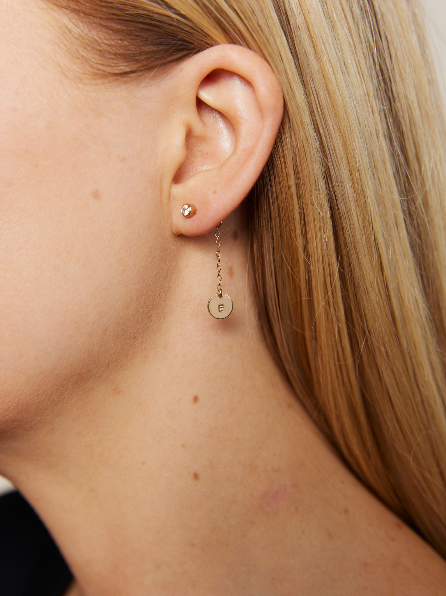 Stella Initial Earrings sold by Able product image thumbnail 4