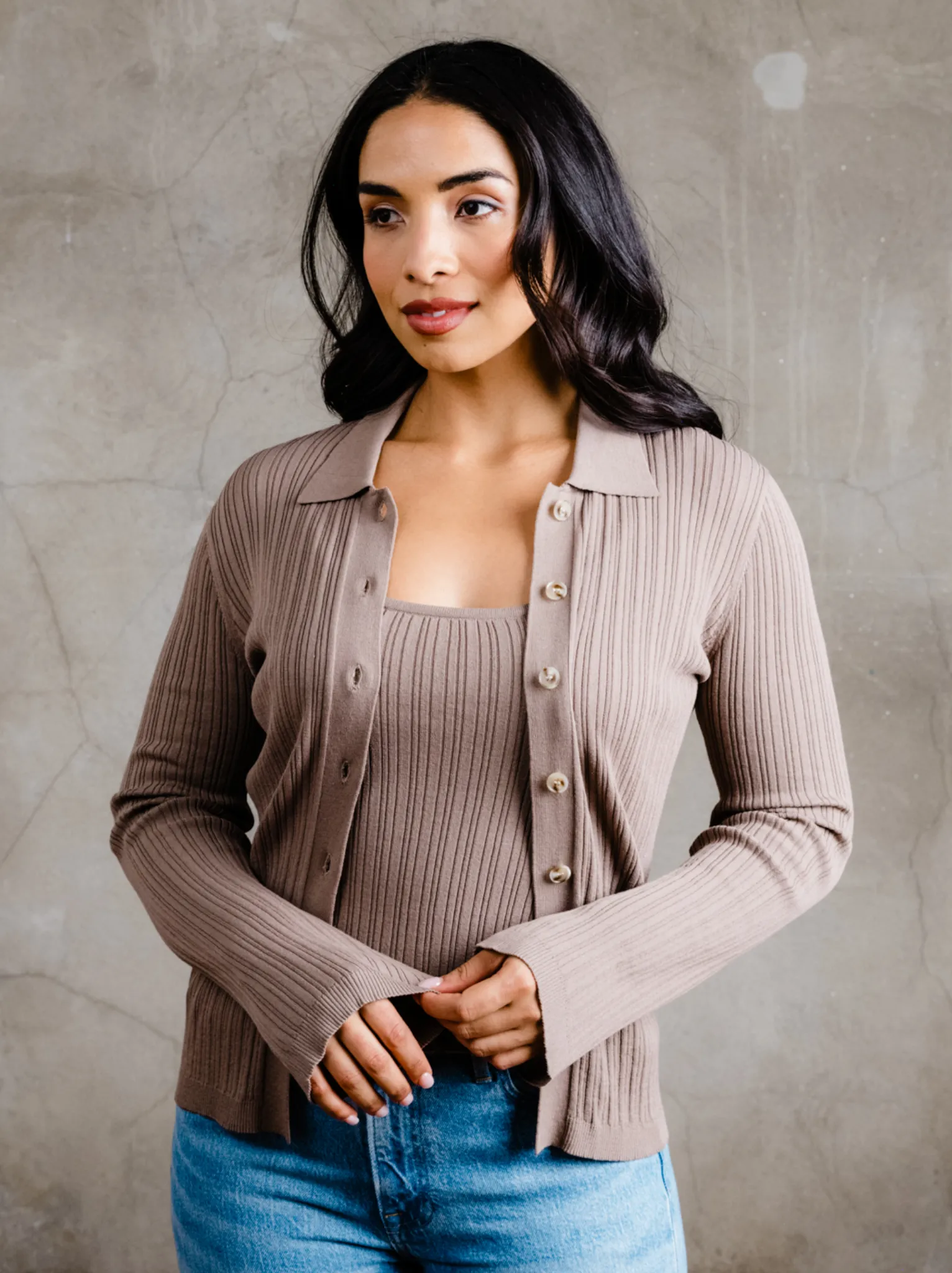 Serena Rib-Knit Cardigan sold by Able product image thumbnail 2