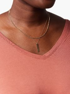 Meghan Drapey V-Neck Tee sold by Able