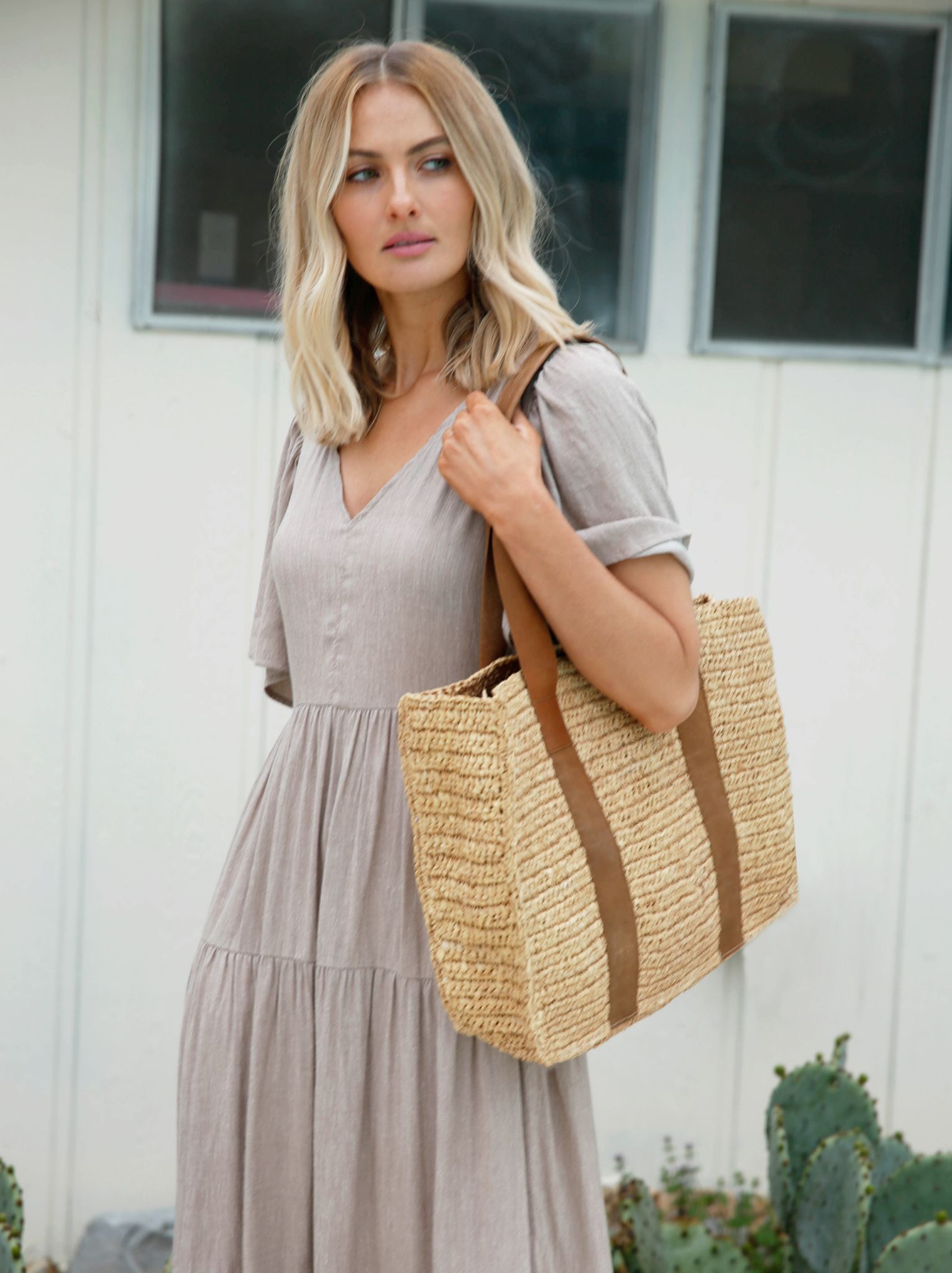 Tiana Raffia Tote sold by Able product image thumbnail 6