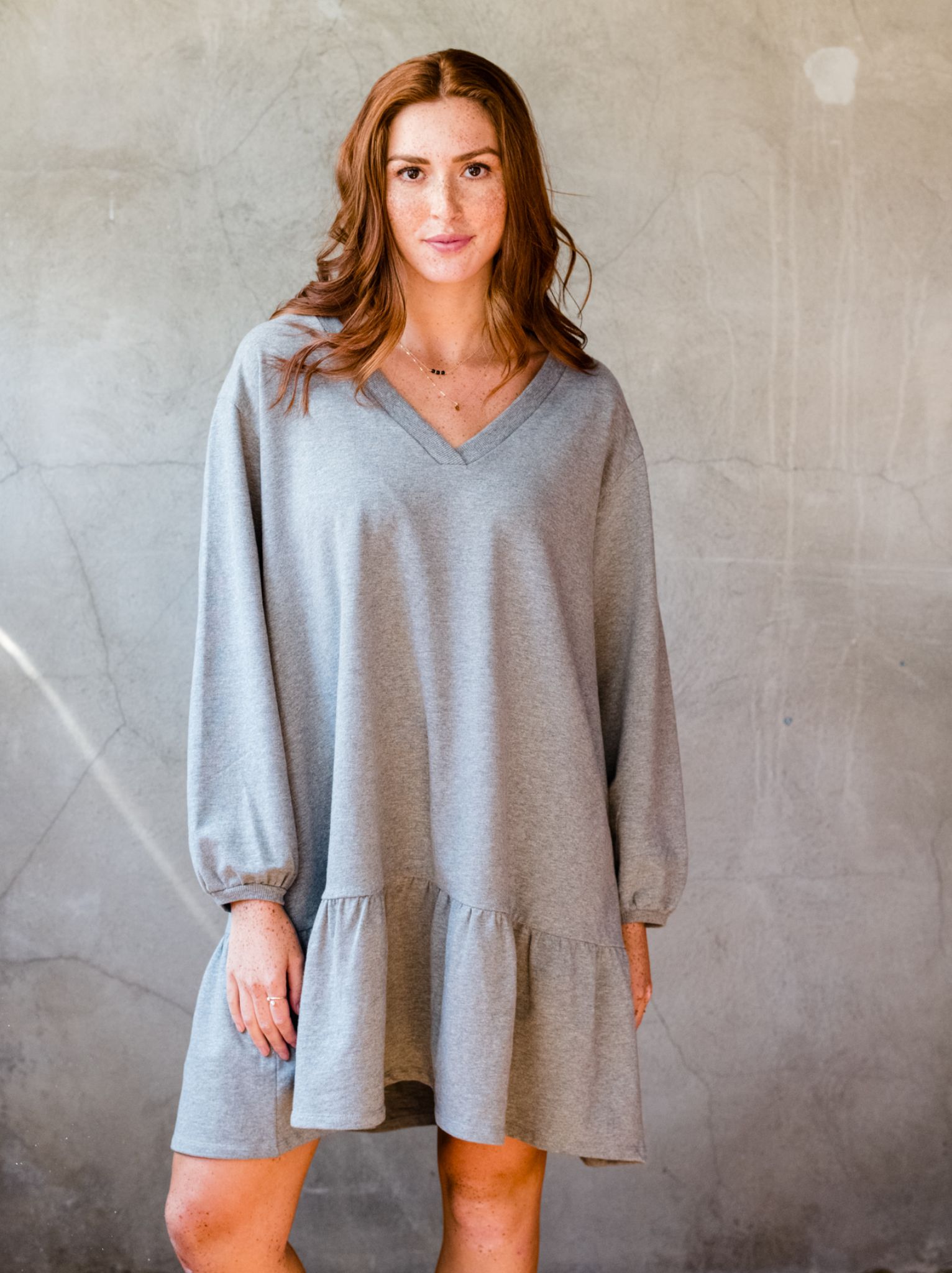 Meredith Flounce Dress sold by Able