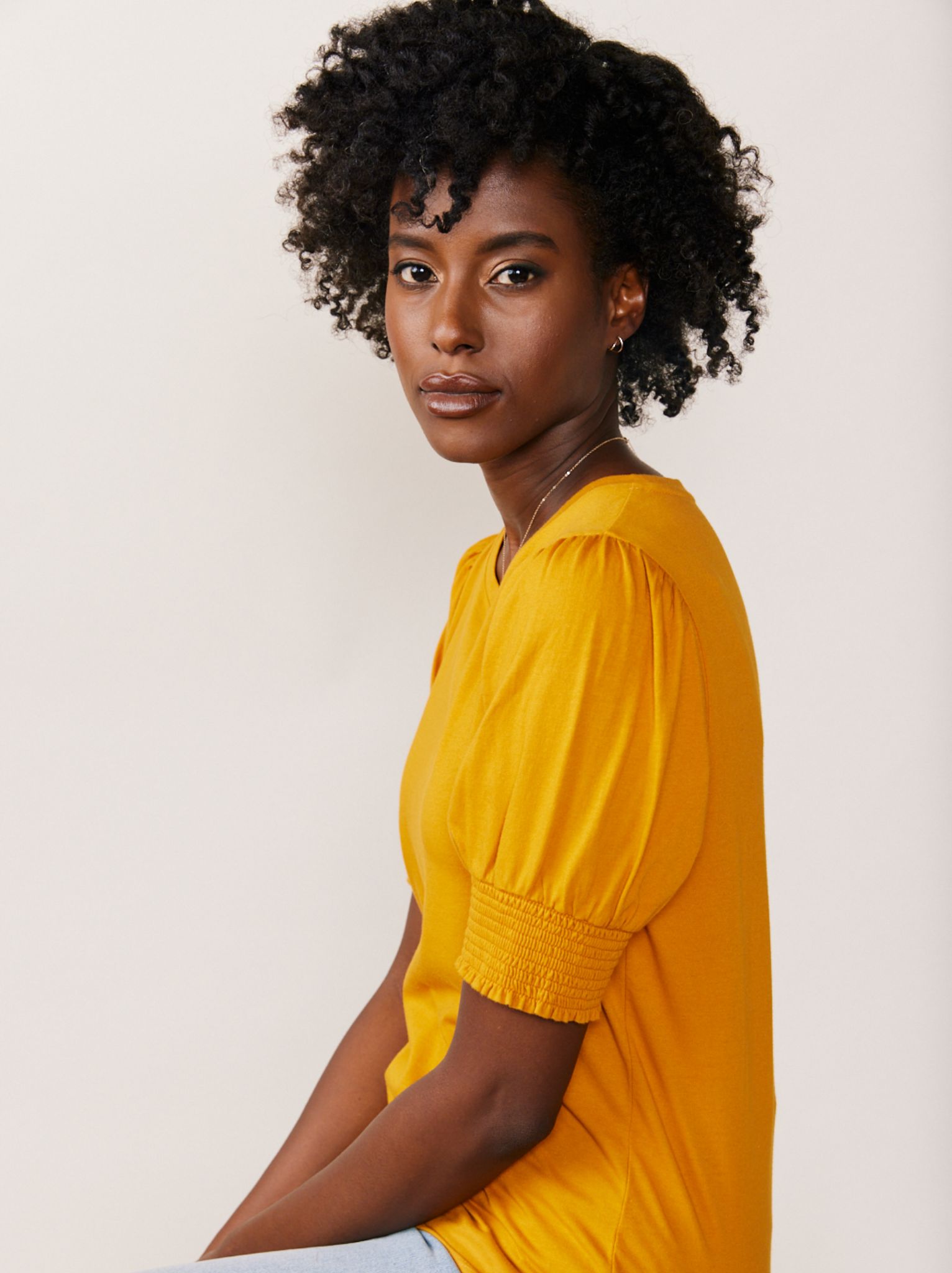 Stella Smocked Sleeve Tee sold by Able product image thumbnail 2